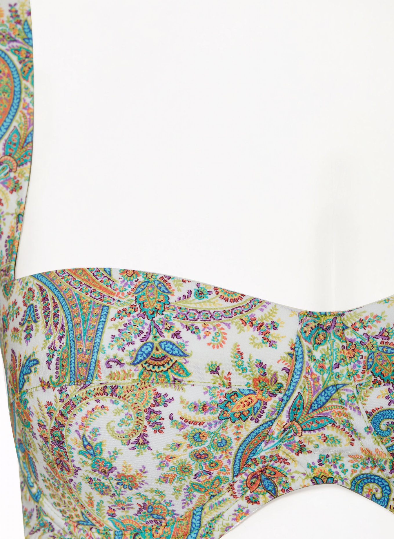 ETRO Bikini z fiszbinami, Kolor: BIAŁY/ JASNOZIELONY/ TURKUSOWY (Obrazek 4)