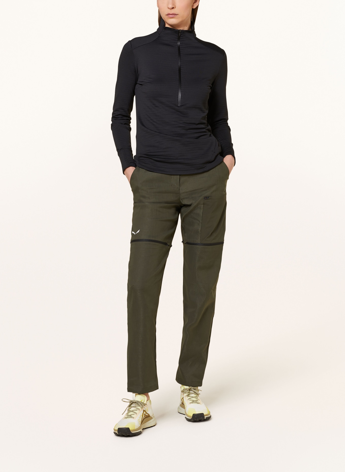 SALEWA Zip-off trousers PUEZ, Color: KHAKI (Image 2)
