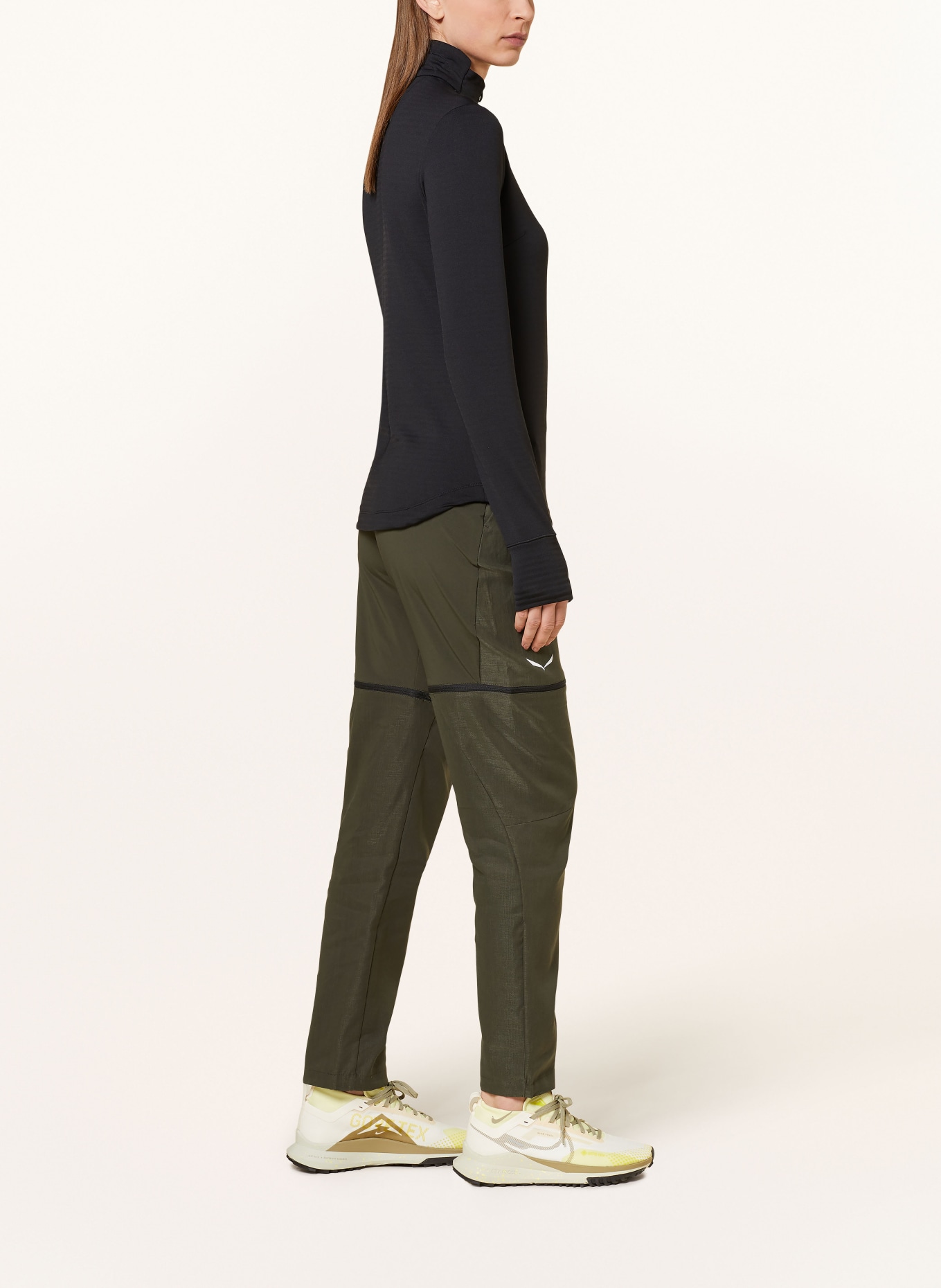 SALEWA Spodnie z odpinanymi nogawkami PUEZ, Kolor: KHAKI (Obrazek 5)