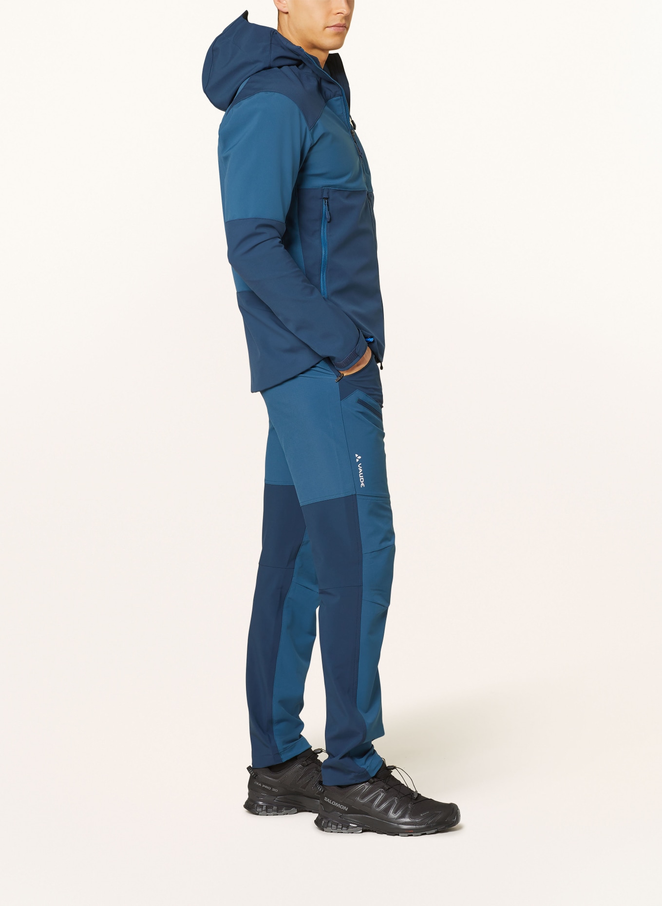 VAUDE Trekking pants ELOPE, Color: BLUE/ DARK BLUE (Image 4)