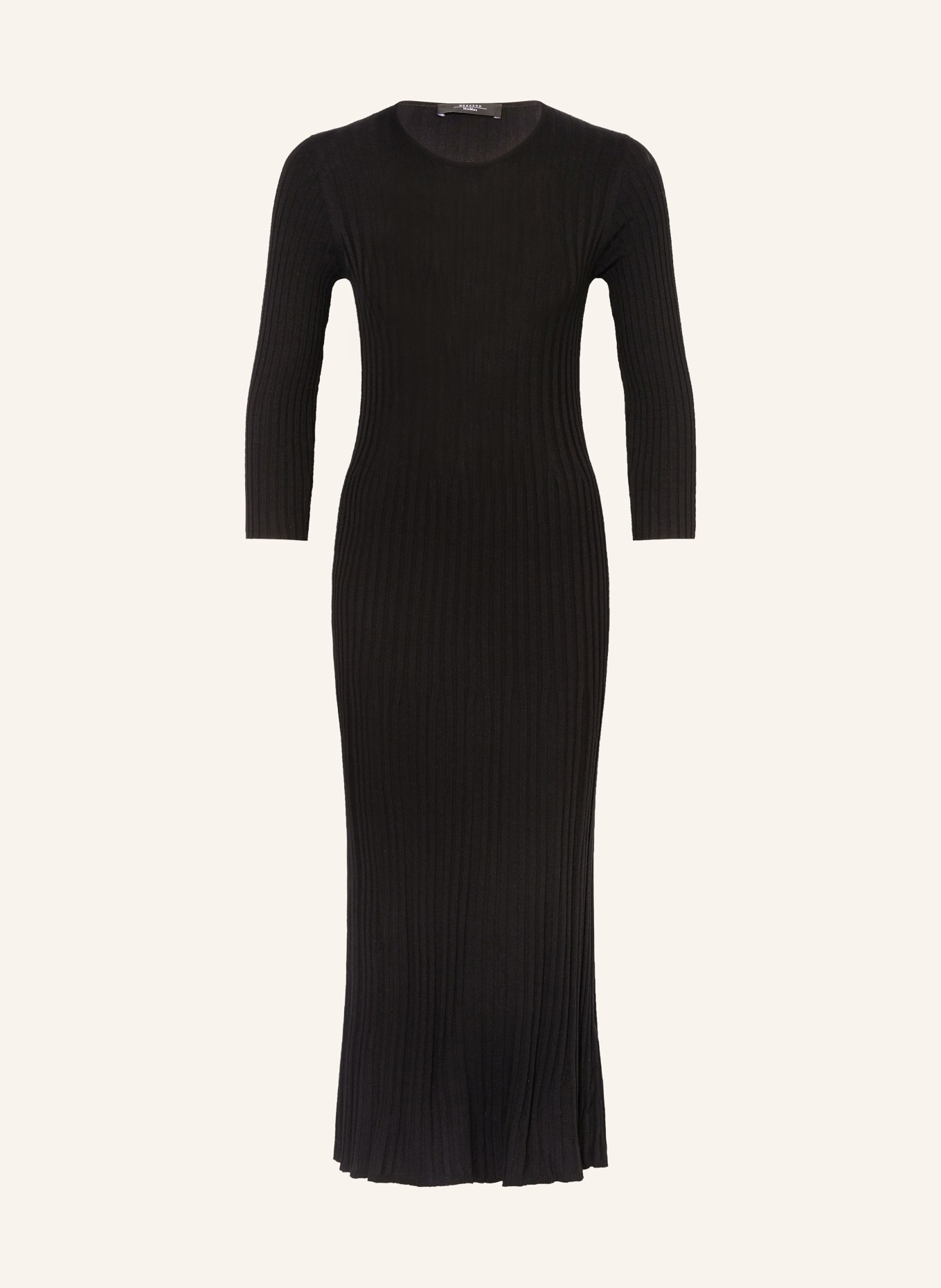WEEKEND MaxMara Knit dress VICTOR with 3/4 sleeves, Color: BLACK (Image 1)