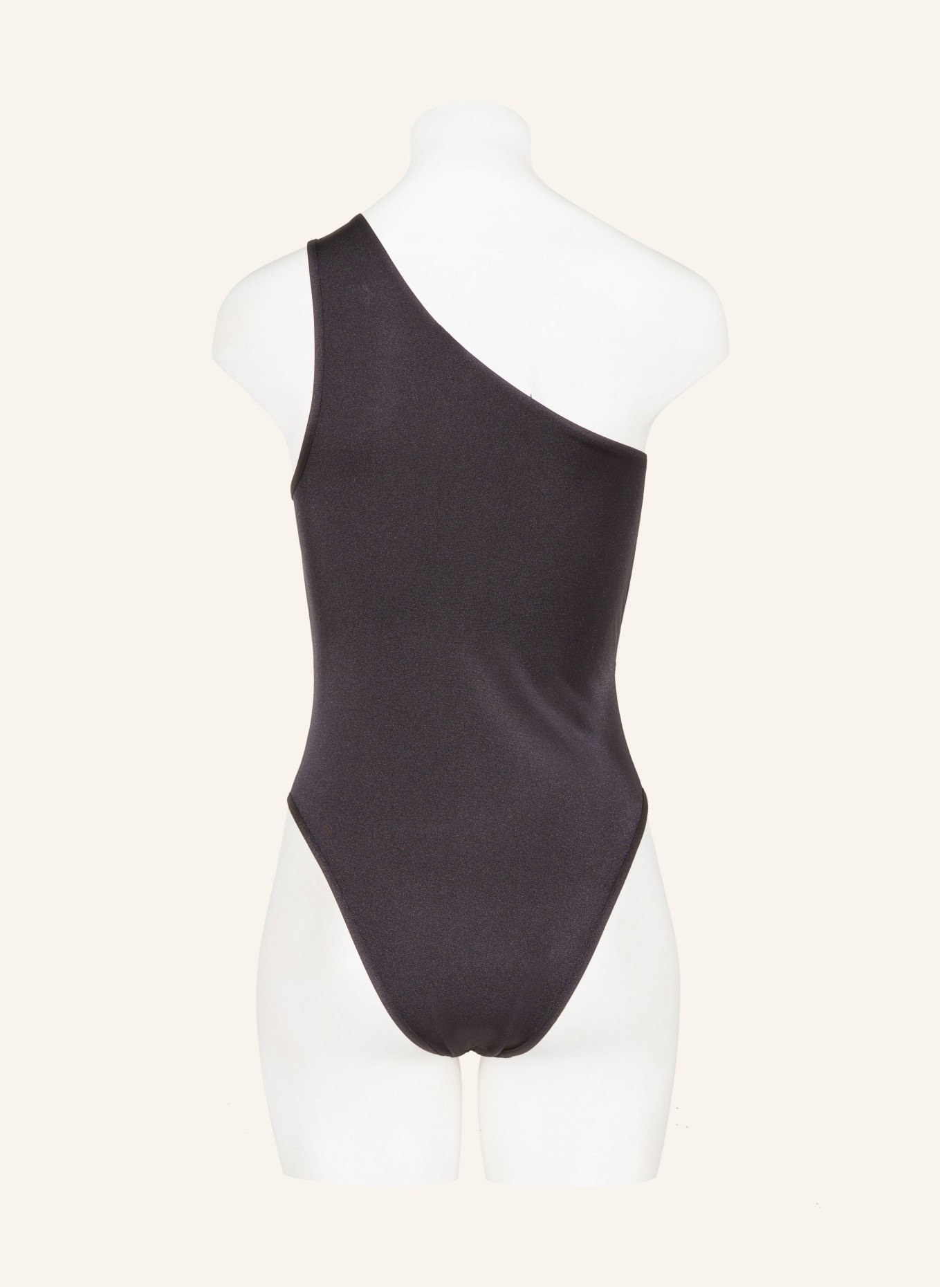 BALMAIN One-Shoulder-Badeanzug mit Pailletten, Farbe: WEISS/ SCHWARZ (Bild 3)