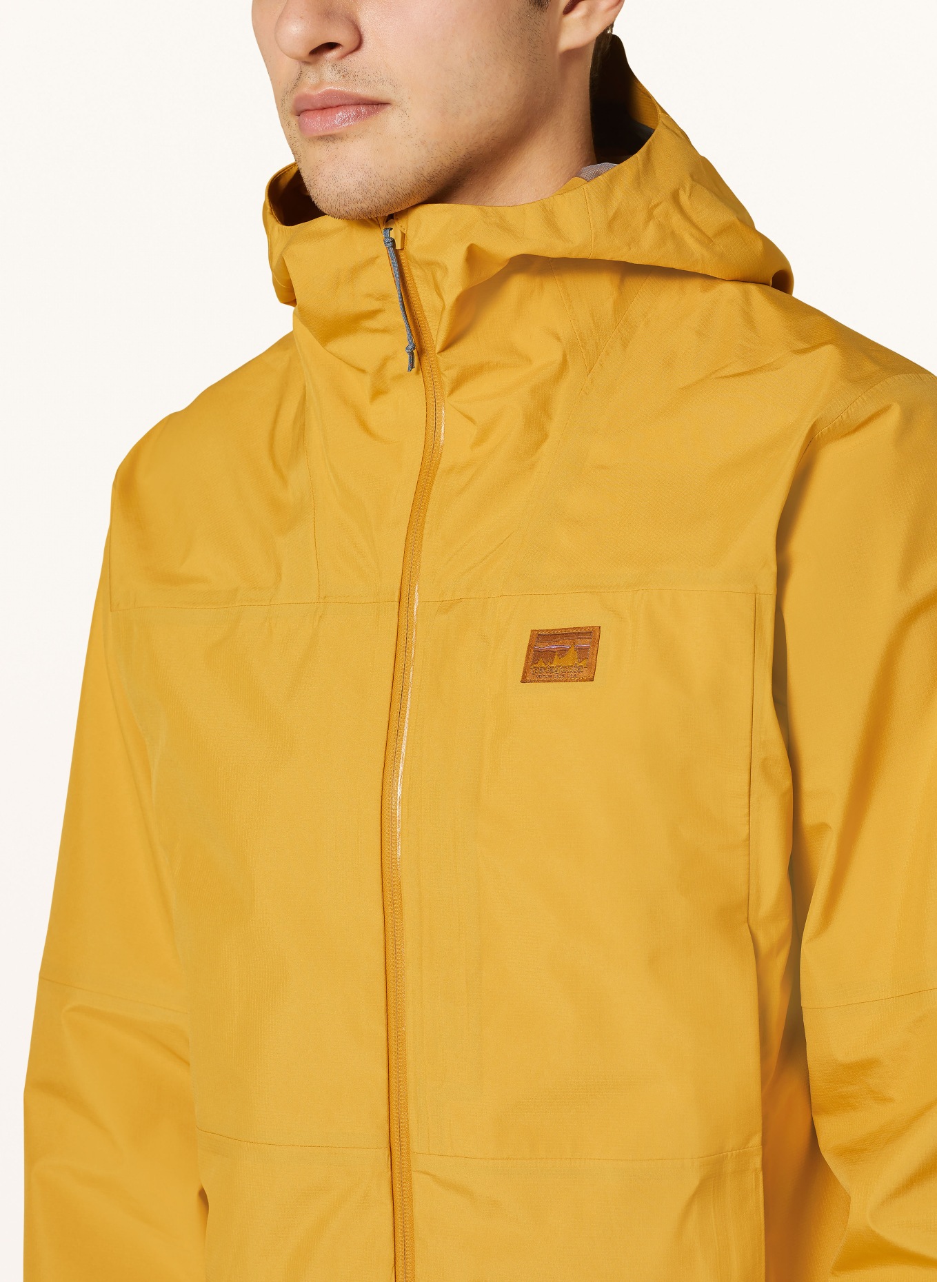 patagonia Rain jacket BOULDER FORK RAIN, Color: DARK YELLOW (Image 5)
