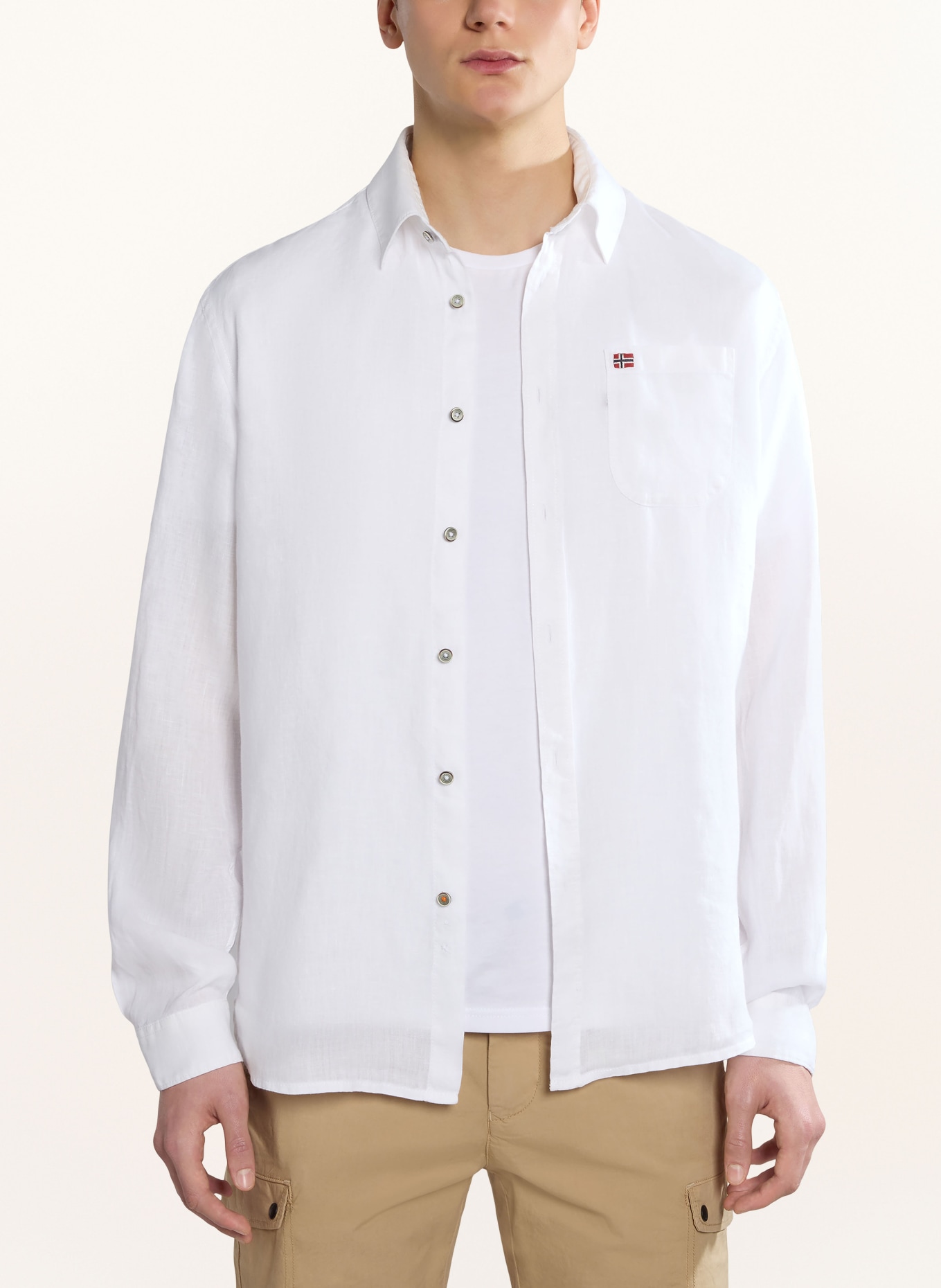 NAPAPIJRI Shirt G-LINEN regular fit, Color: WHITE (Image 2)