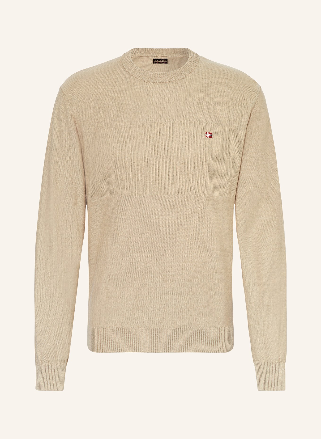 NAPAPIJRI Sweater D-LINEN, Color: BEIGE (Image 1)