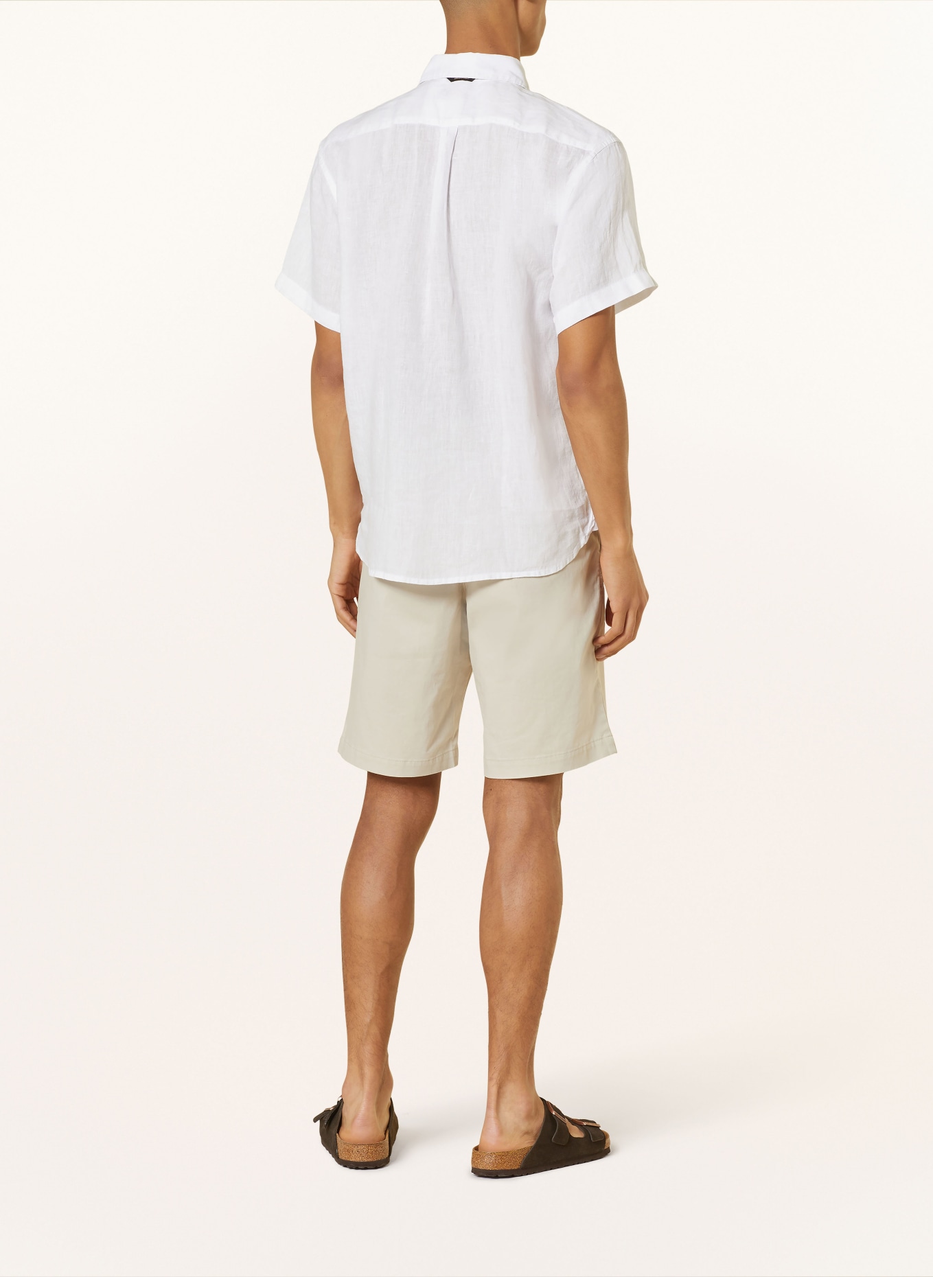 NAPAPIJRI Short sleeve shirt G-LINEN regular fit, Color: WHITE (Image 3)