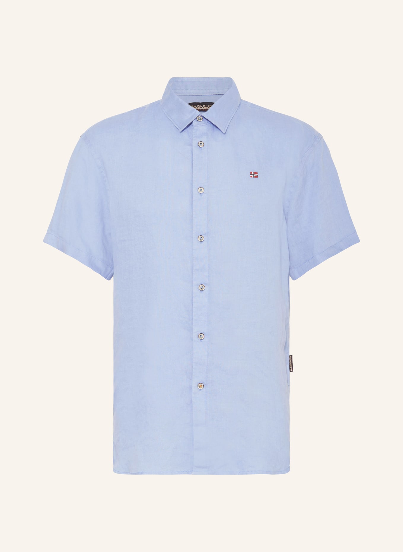 NAPAPIJRI Short sleeve shirt G-LINEN regular fit, Color: LIGHT BLUE (Image 1)