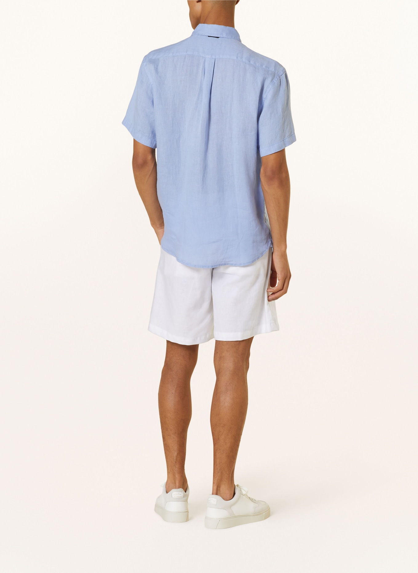 NAPAPIJRI Short sleeve shirt G-LINEN regular fit, Color: LIGHT BLUE (Image 3)