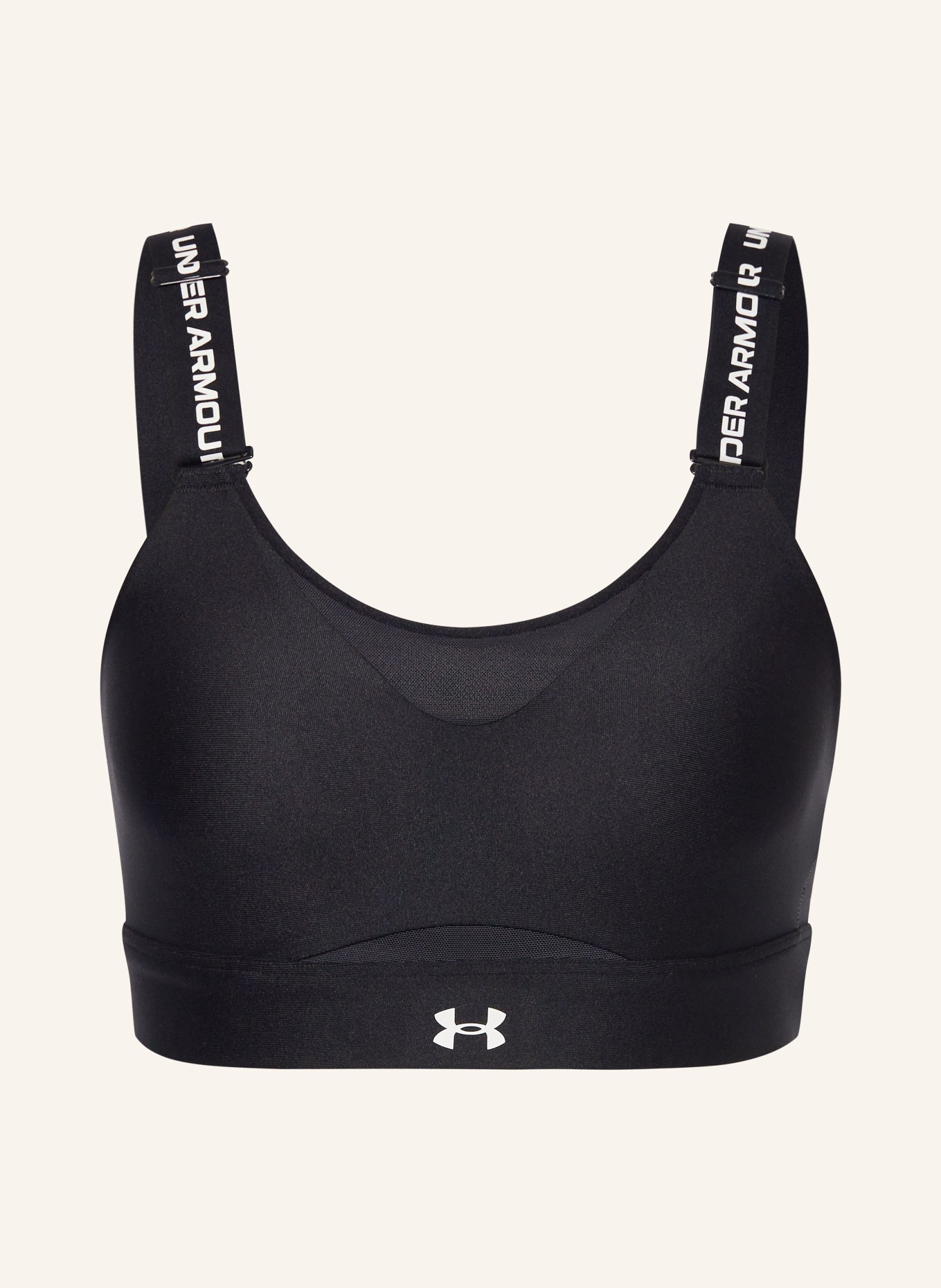 UNDER ARMOUR Sports bra UA INFINITY with mesh, Color: BLACK (Image 1)