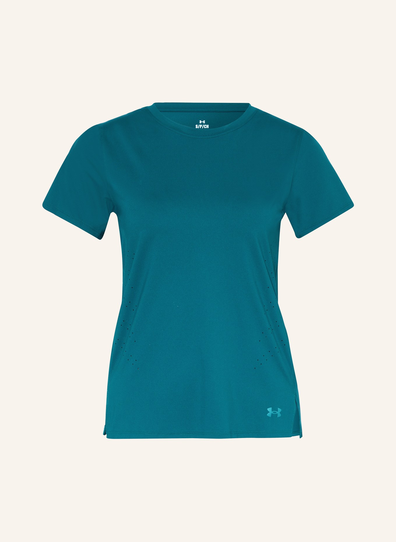 UNDER ARMOUR Running shirt UA LASER, Color: TEAL (Image 1)