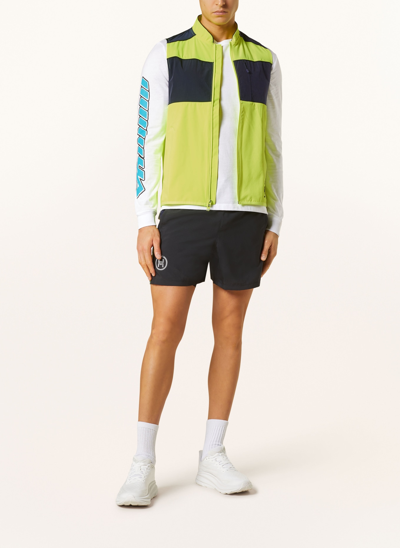 UNDER ARMOUR Running vest LAUNCH, Color: NEON YELLOW/ DARK BLUE (Image 2)