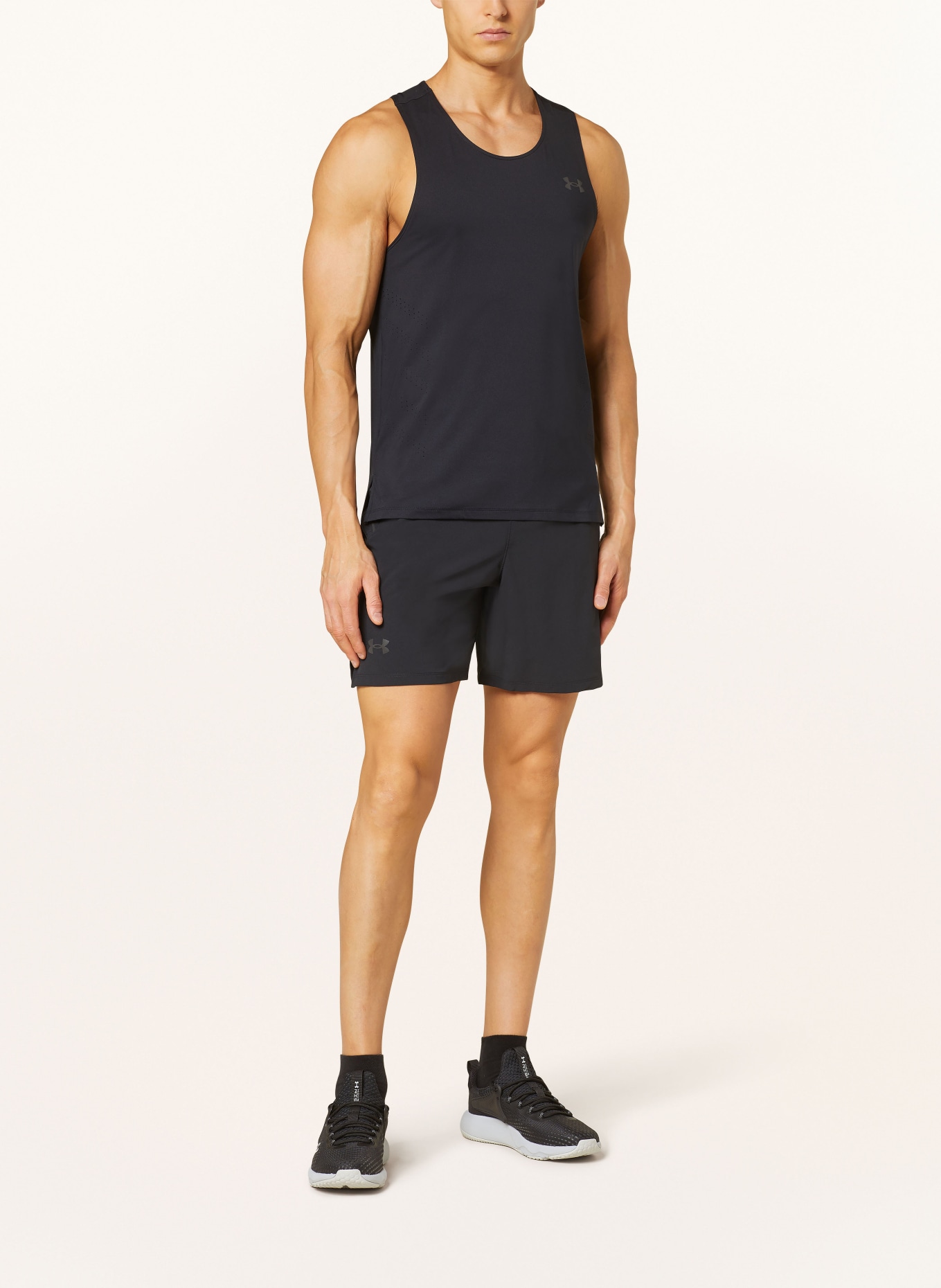 UNDER ARMOUR Running top LAUNCH ELITE, Color: BLACK (Image 2)