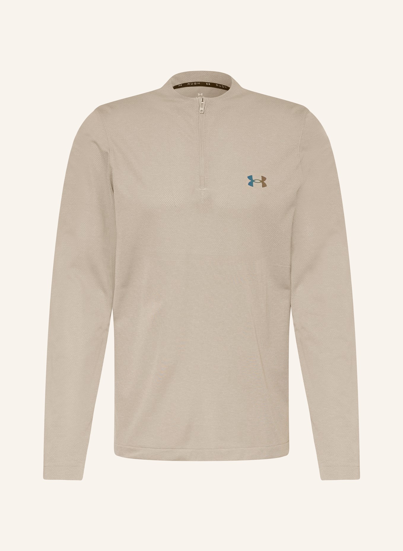 UNDER ARMOUR Long sleeve shirt, Color: TAUPE (Image 1)