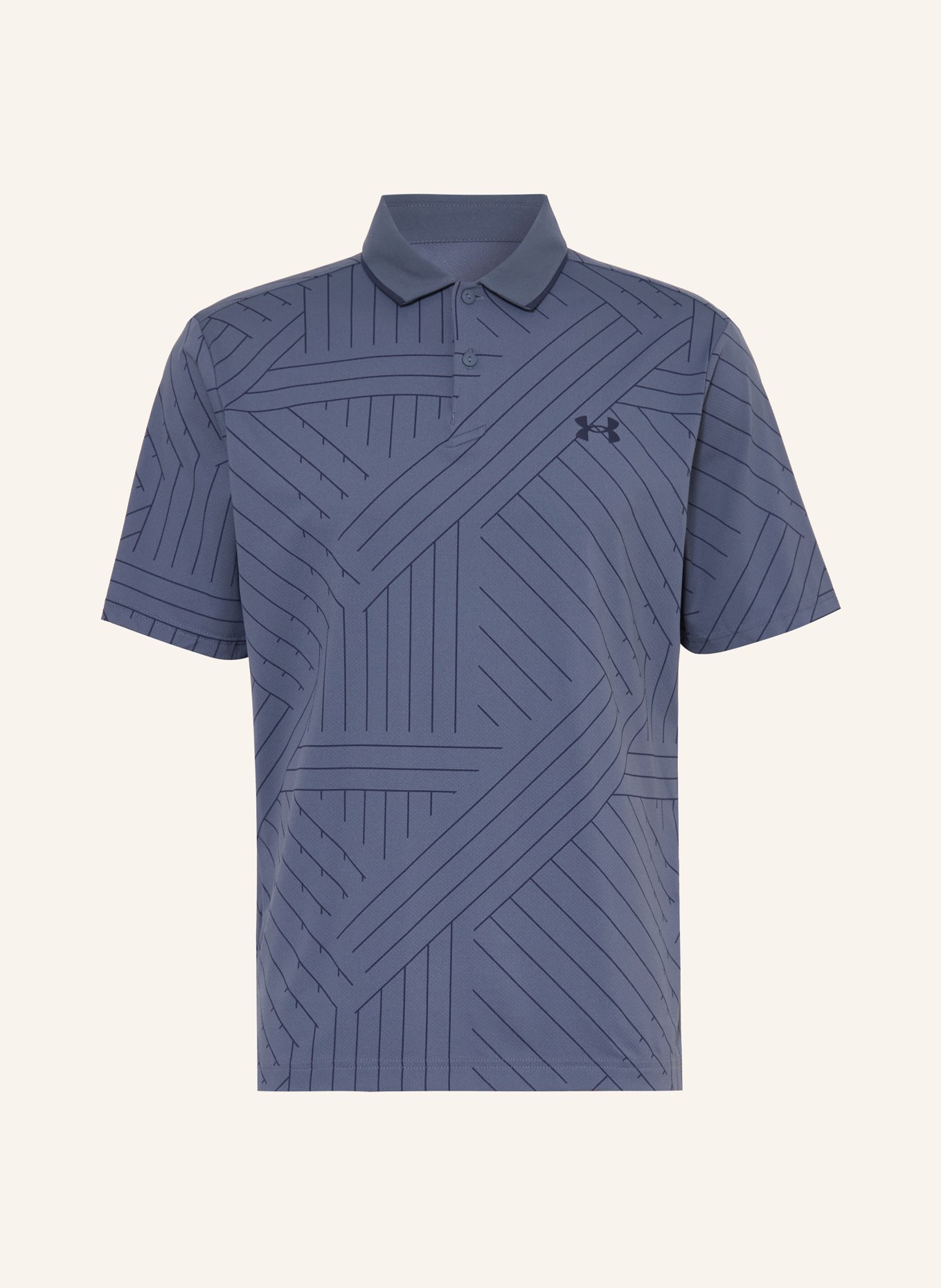 UNDER ARMOUR Performance polo shirt UA ISO-CHILL EDGE, Color: BLUE GRAY (Image 1)