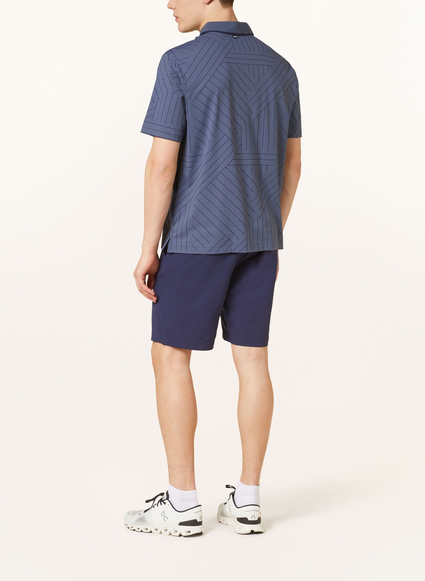 UNDER ARMOUR Performance polo shirt UA ISO-CHILL EDGE, Color: BLUE GRAY (Image 3)