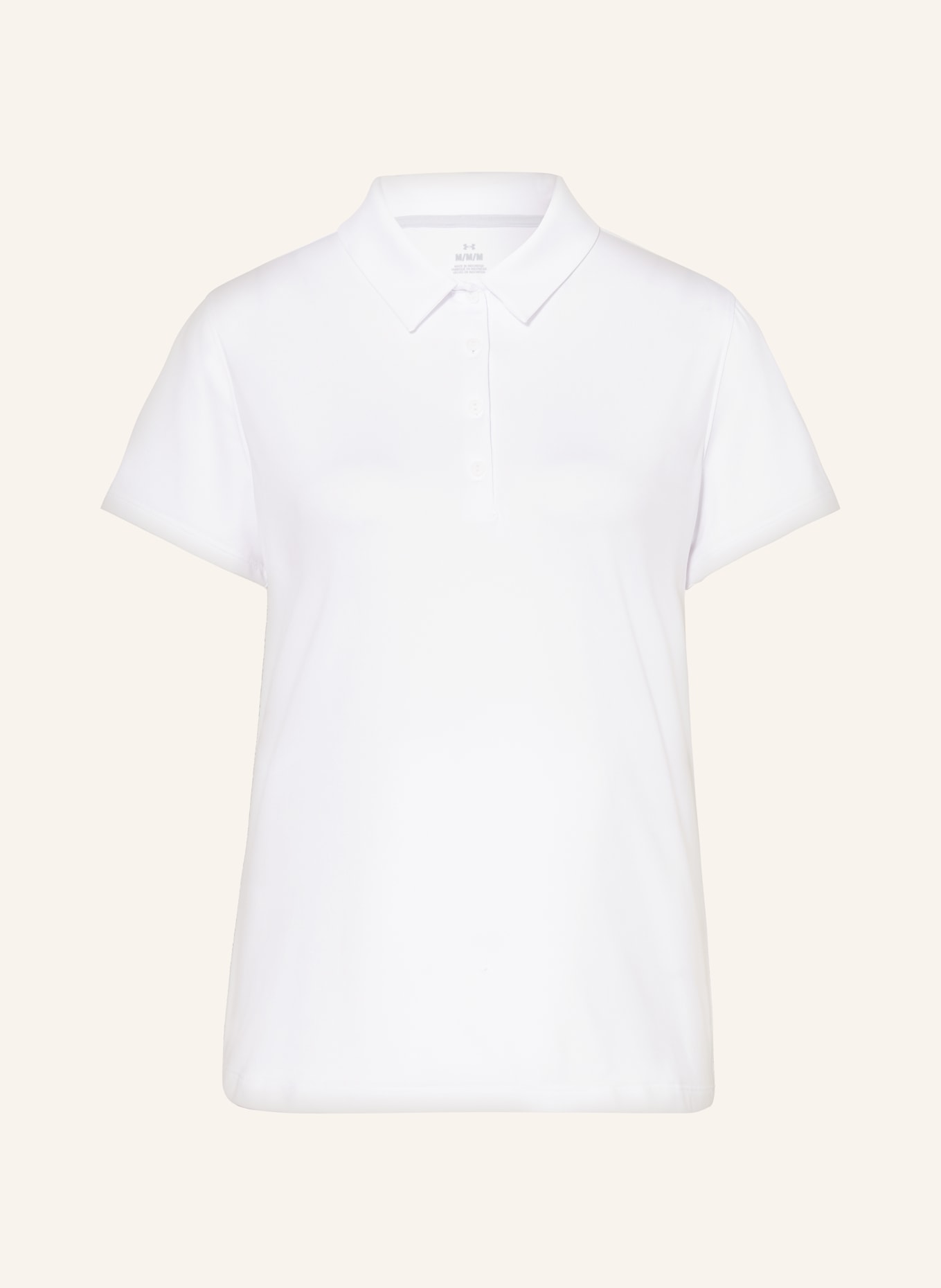 UNDER ARMOUR Performance polo shirt UA PLAYOFF, Color: WHITE (Image 1)
