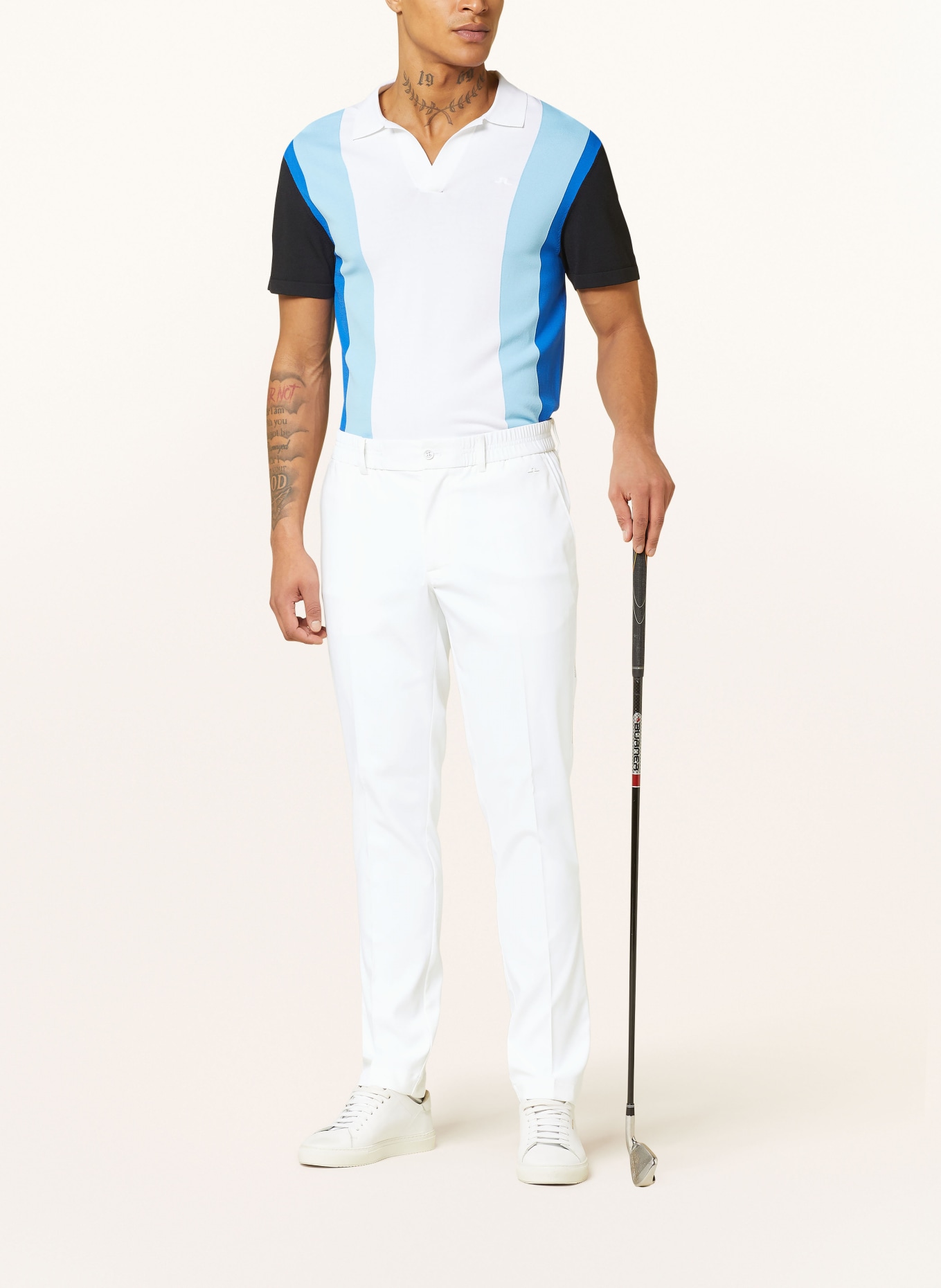 J.LINDEBERG Golf trousers, Color: WHITE (Image 2)