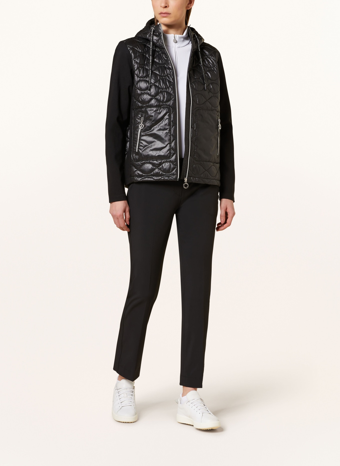 LUHTA Hybrid quilted jacket HUUKARI, Color: BLACK (Image 2)