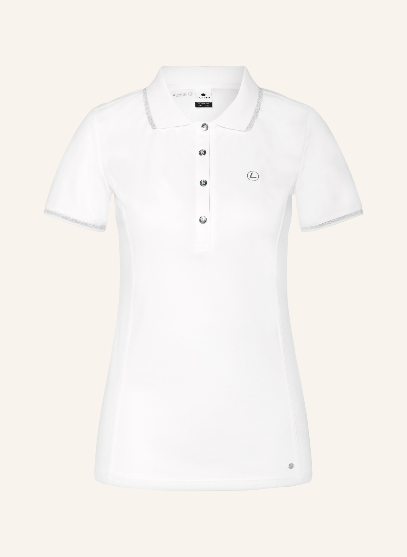 LUHTA Performance polo shirt KIVIMAA, Color: WHITE (Image 1)