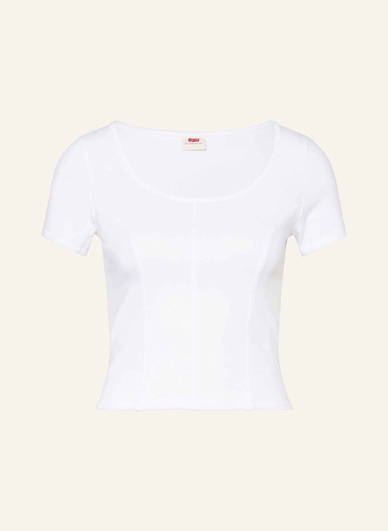 Levi's® Cropped-Shirt MARS, Farbe: CREME (Bild 1)