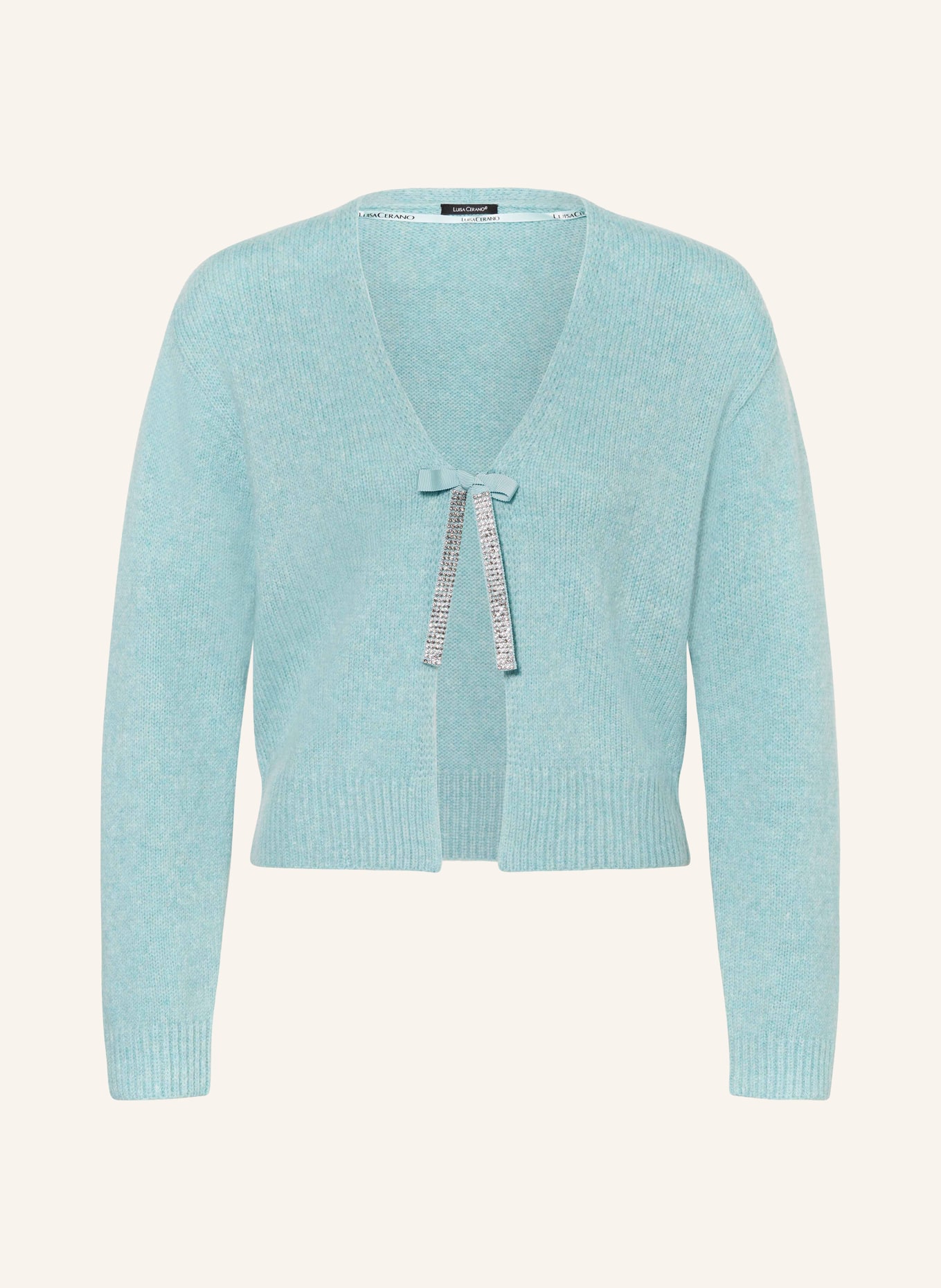 LUISA CERANO Knit cardigan with alpaca, Color: MINT (Image 1)