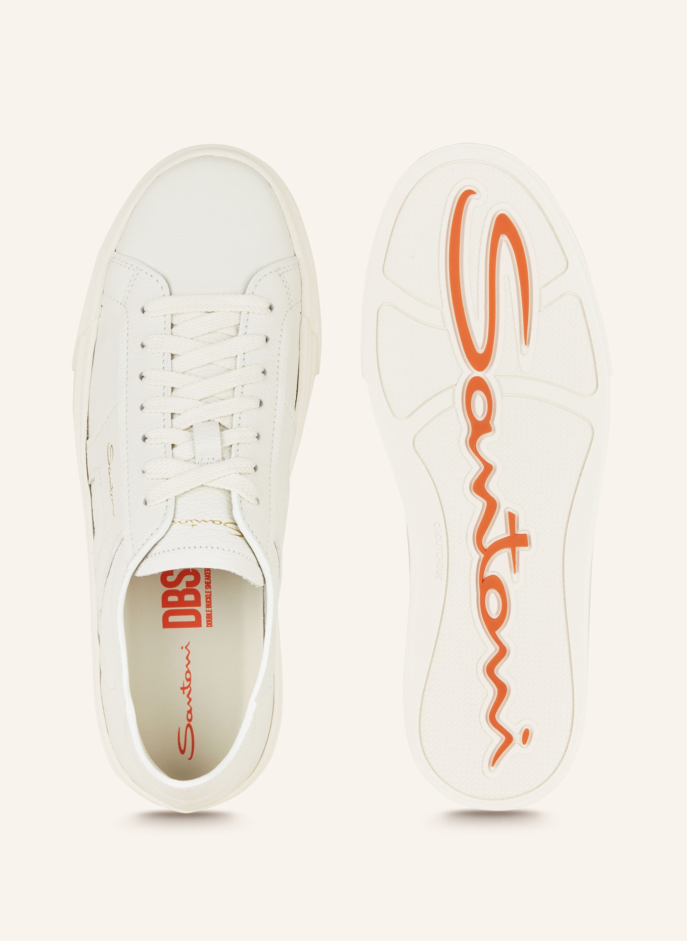 Santoni Sneakers DOUBLE BUCKLE, Color: WHITE (Image 5)