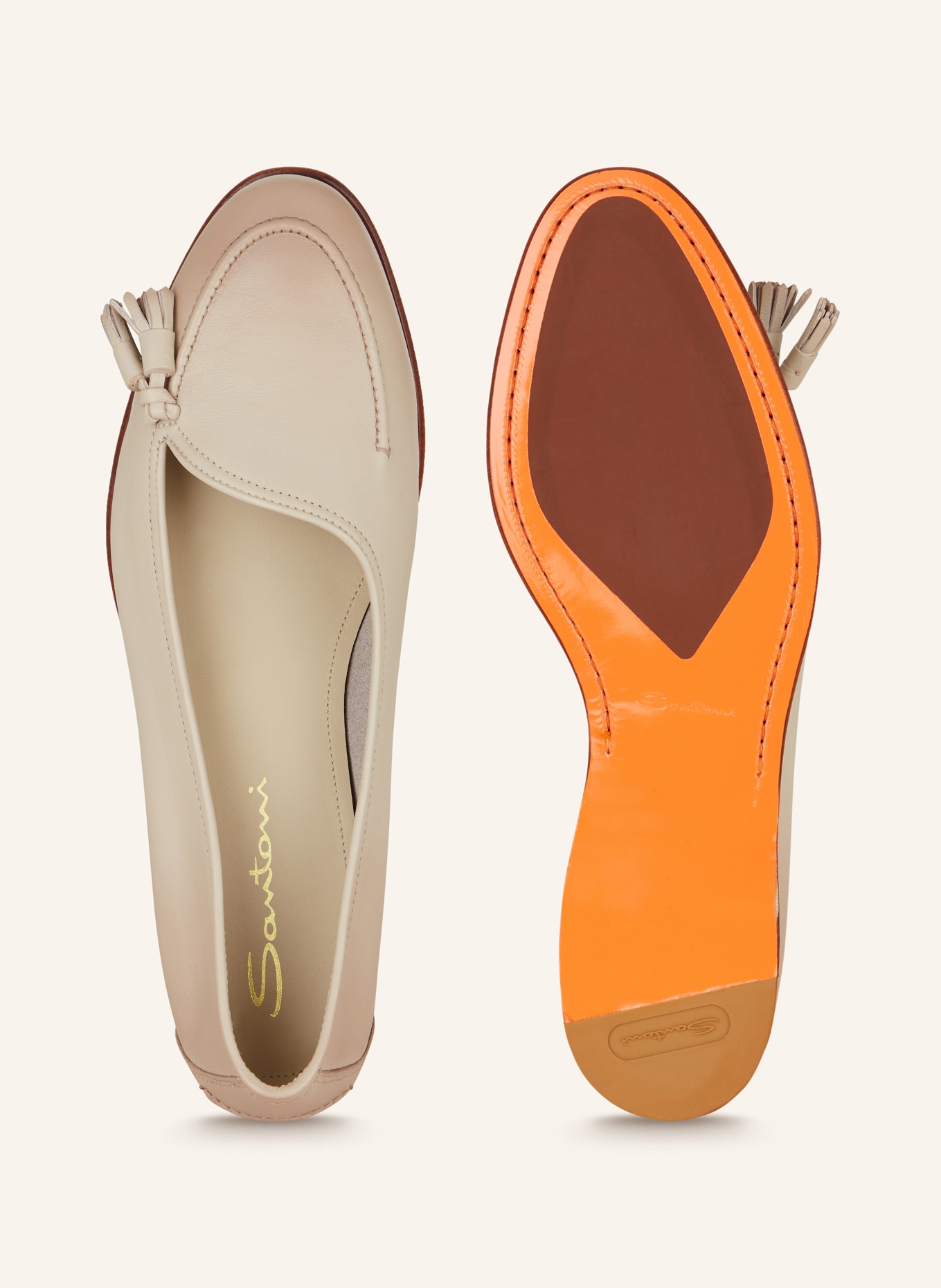 Santoni Loafers ANDREAW, Color: BEIGE (Image 5)