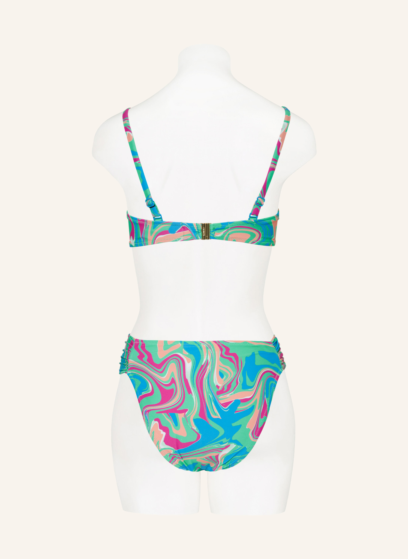 MARIE JO Basic-Bikini-Hose ARUBANI, Farbe: MINT/ BLAU/ PINK (Bild 3)