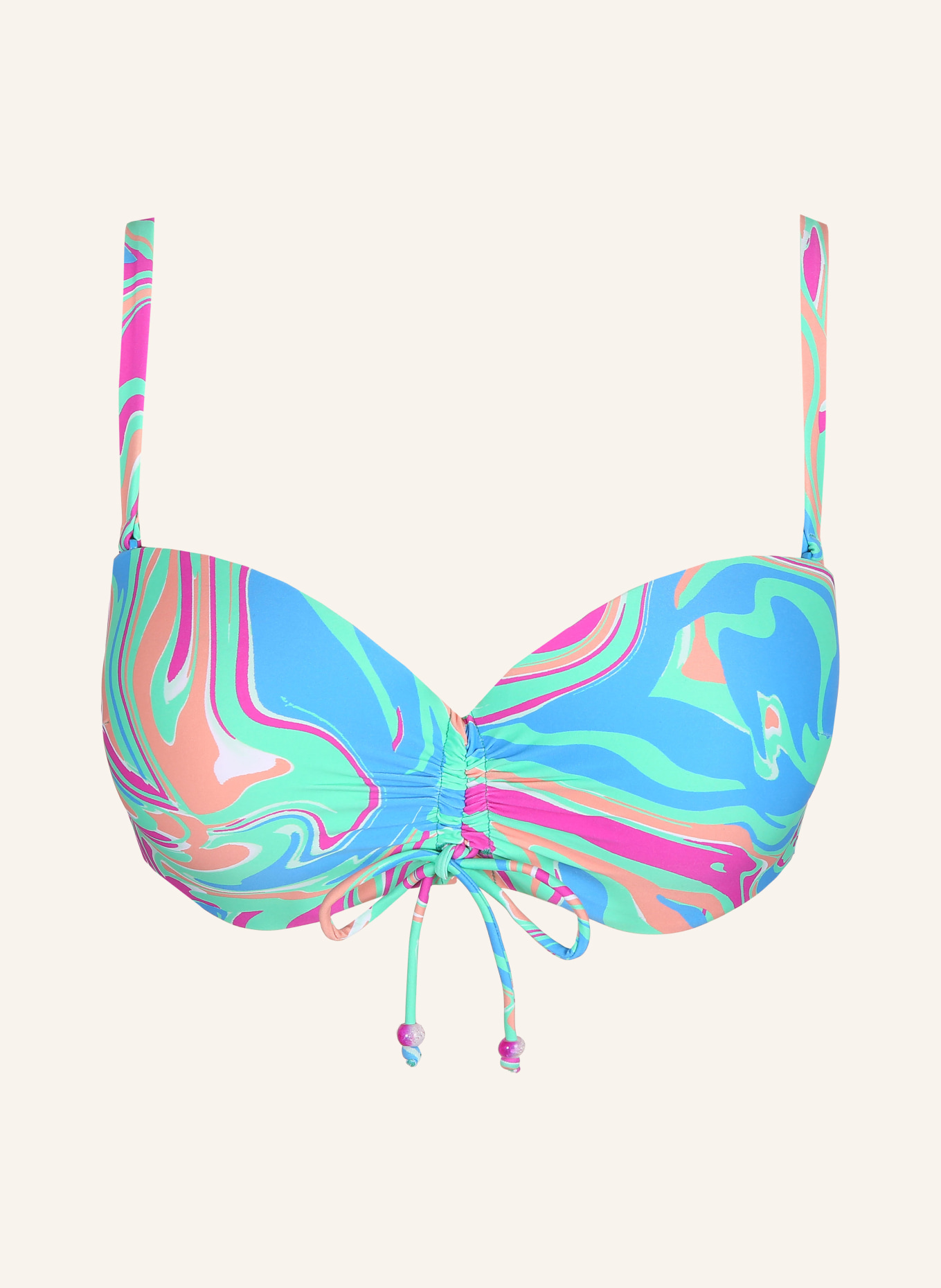 MARIE JO Underwired bikini top ARUBANI, Color: MINT/ BLUE/ PINK (Image 1)