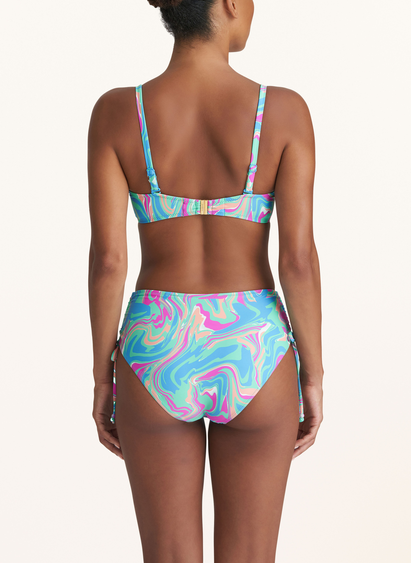 MARIE JO Underwired bikini top ARUBANI, Color: MINT/ BLUE/ PINK (Image 3)