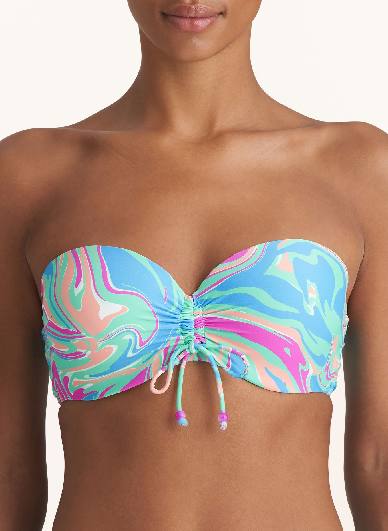 MARIE JO Bügel-Bikini-Top ARUBANI, Farbe: MINT/ BLAU/ PINK (Bild 5)