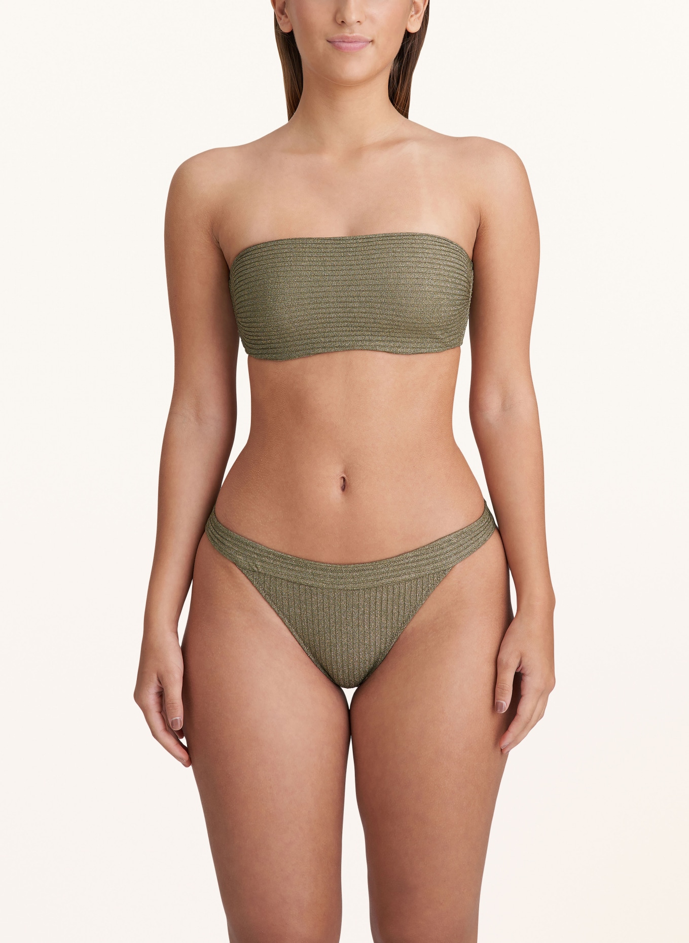 MARIE JO Basic bikini bottoms TINJIS with glitter thread, Color: GREEN (Image 2)