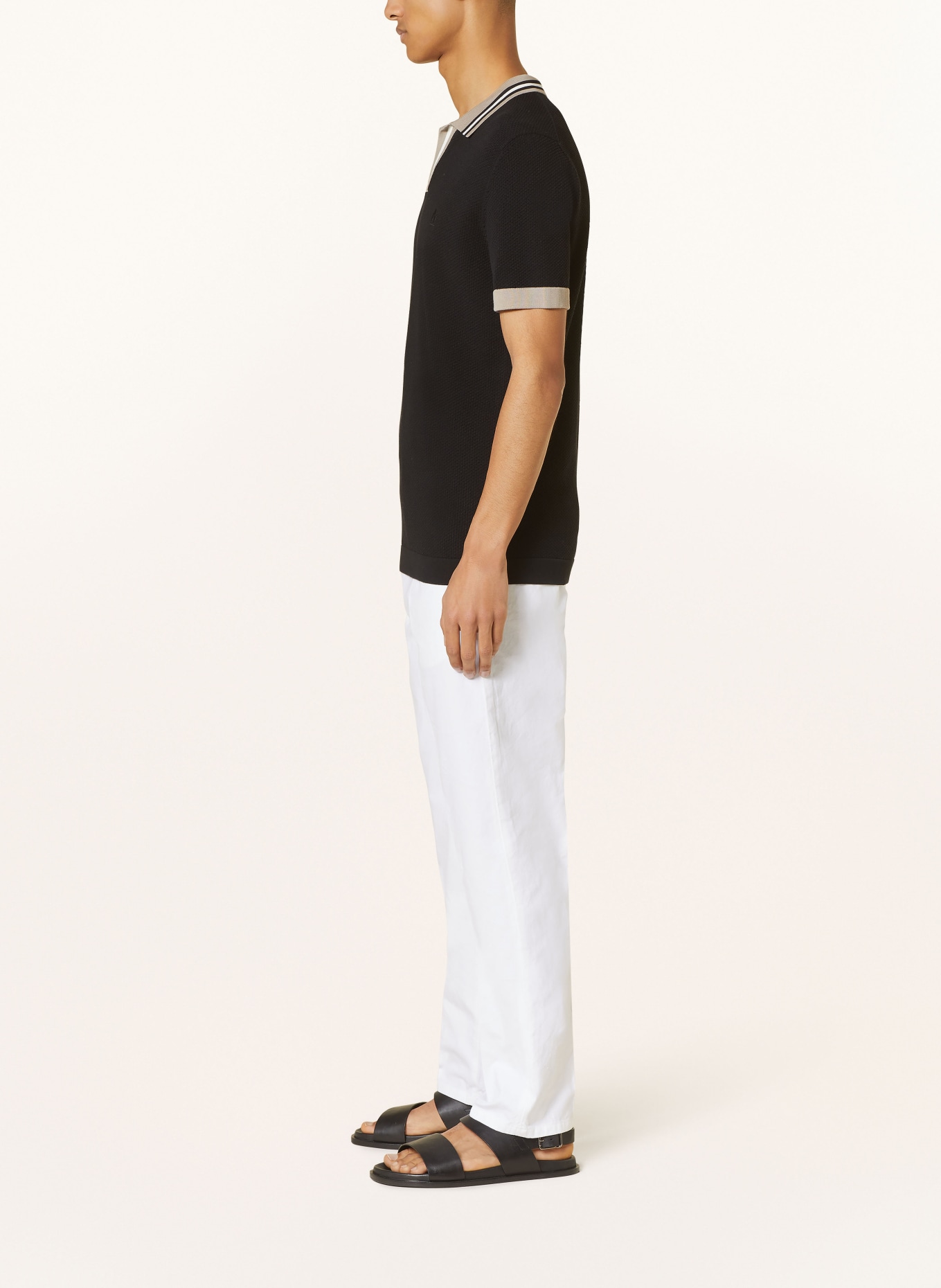 BOGLIOLI Chinos with linen, Color: WHITE (Image 4)