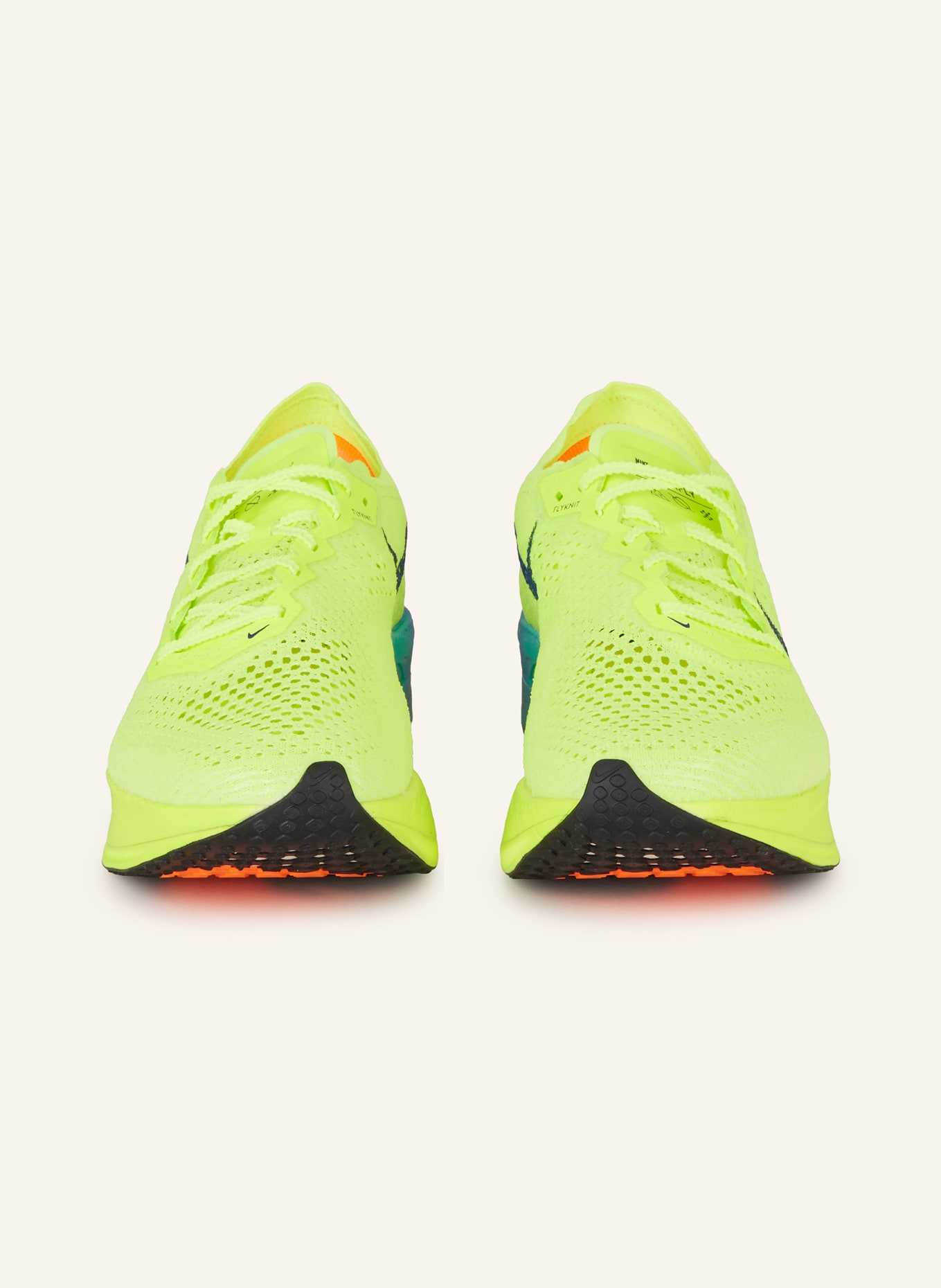 Nike Laufschuhe VAPORFLY 3, Farbe: NEONGELB/ BLAU (Bild 3)
