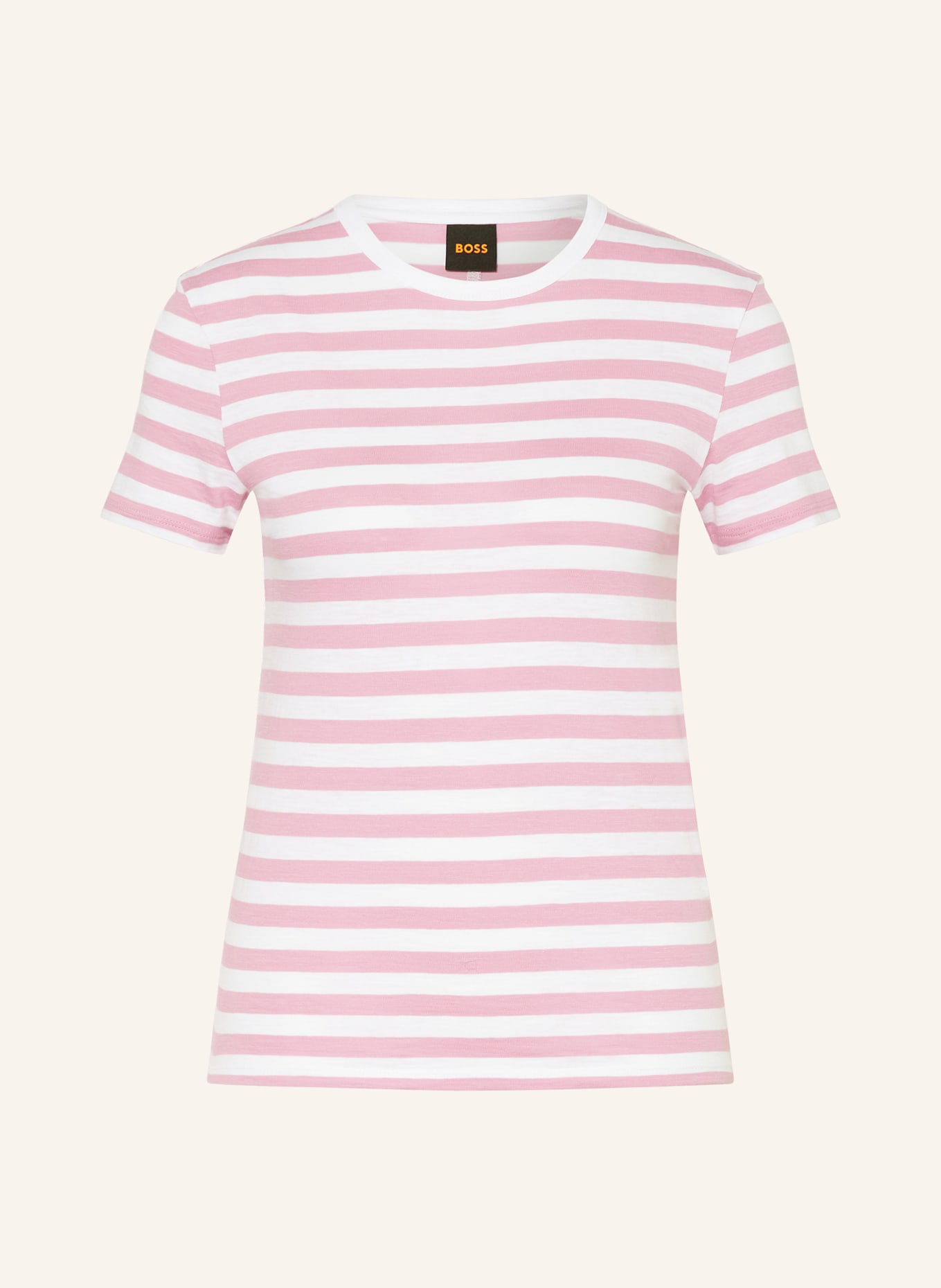 BOSS T-Shirt ESLA, Farbe: WEISS/ ROSA (Bild 1)
