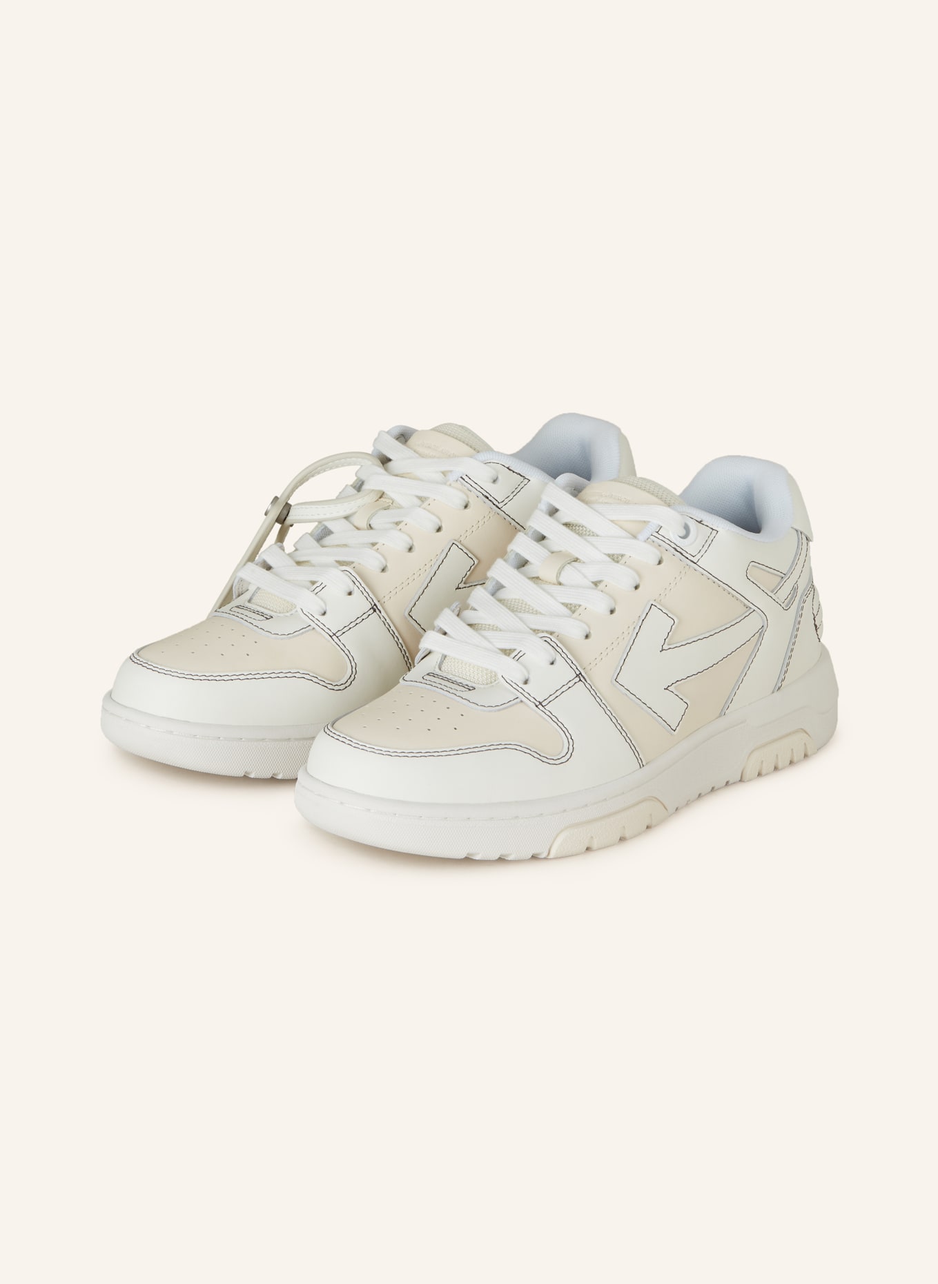 Off-White Sneaker OUT OF OFFICE, Farbe: CREME/ WEISS (Bild 1)