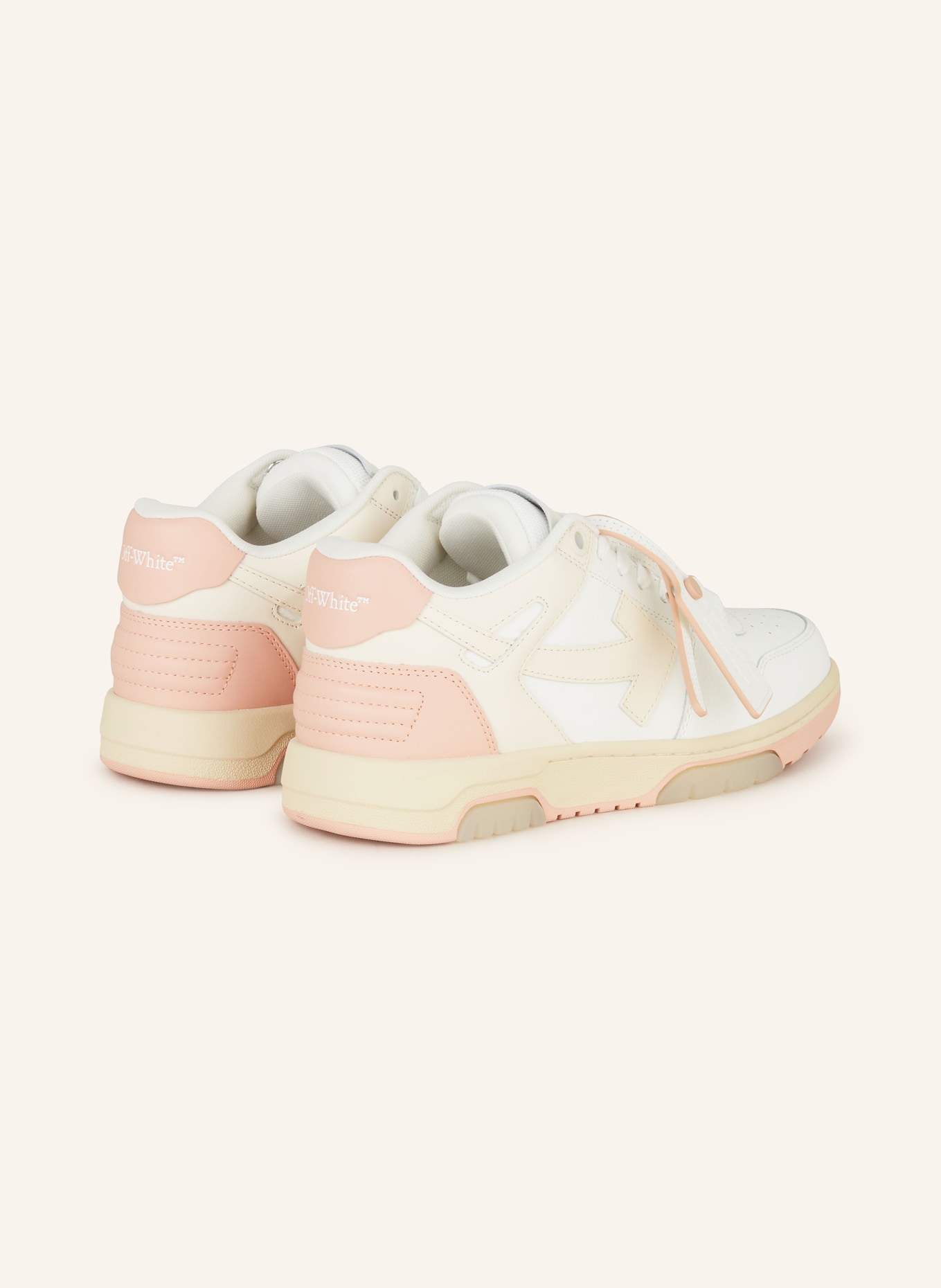 Off-White Sneakers OUT OF OFFICE, Color: WHITE/ CREAM/ PINK (Image 2)