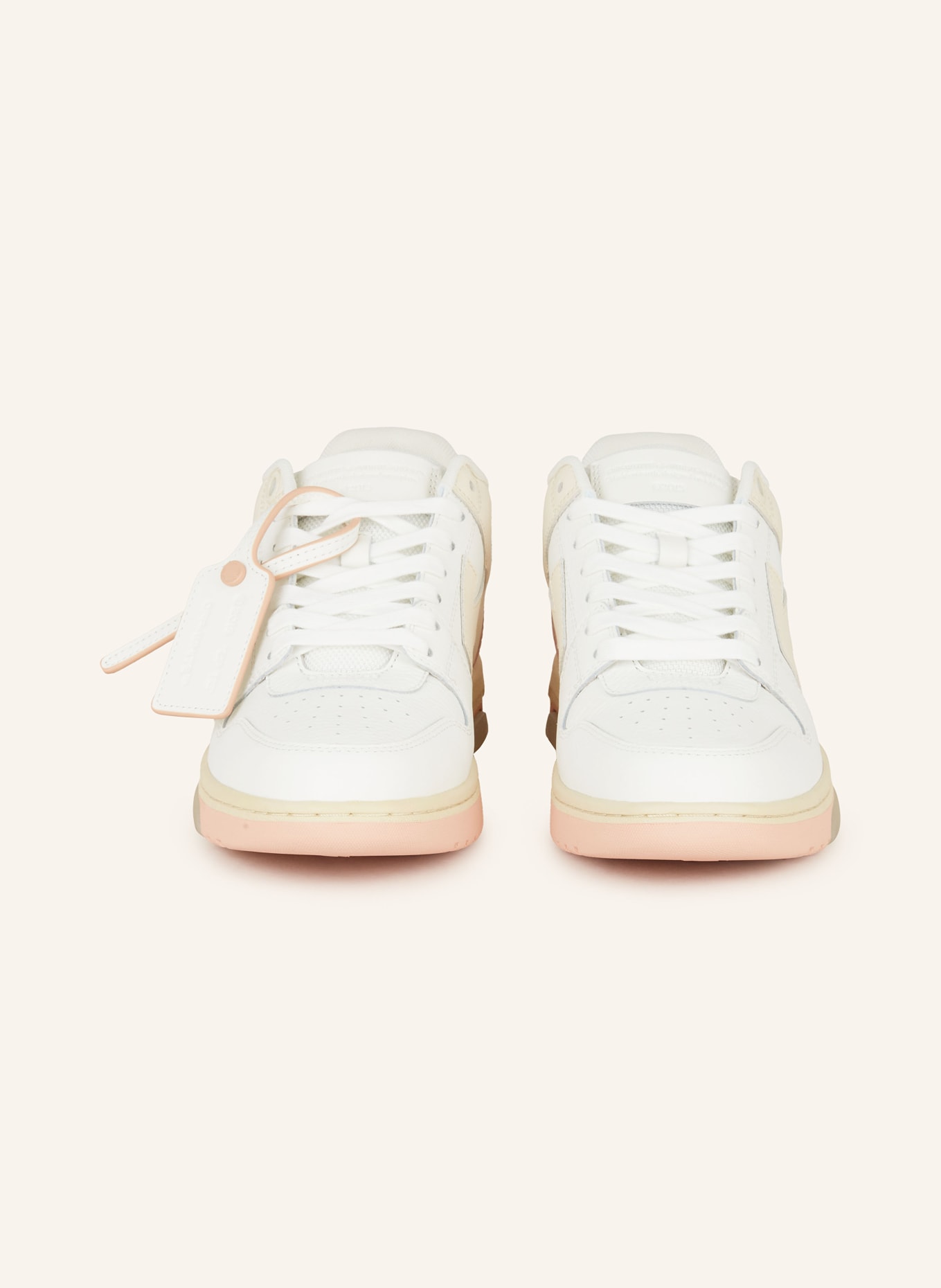 Off-White Sneaker OUT OF OFFICE, Farbe: WEISS/ CREME/ ROSA (Bild 3)