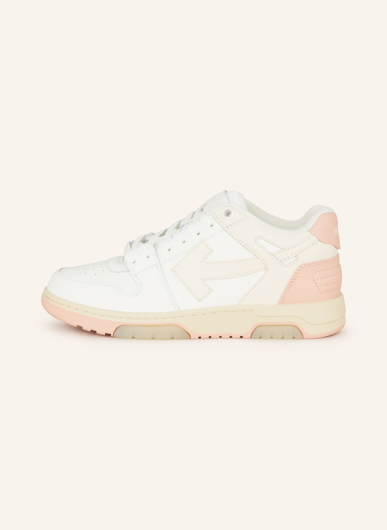 Off-White Sneakers OUT OF OFFICE, Color: WHITE/ CREAM/ PINK (Image 4)
