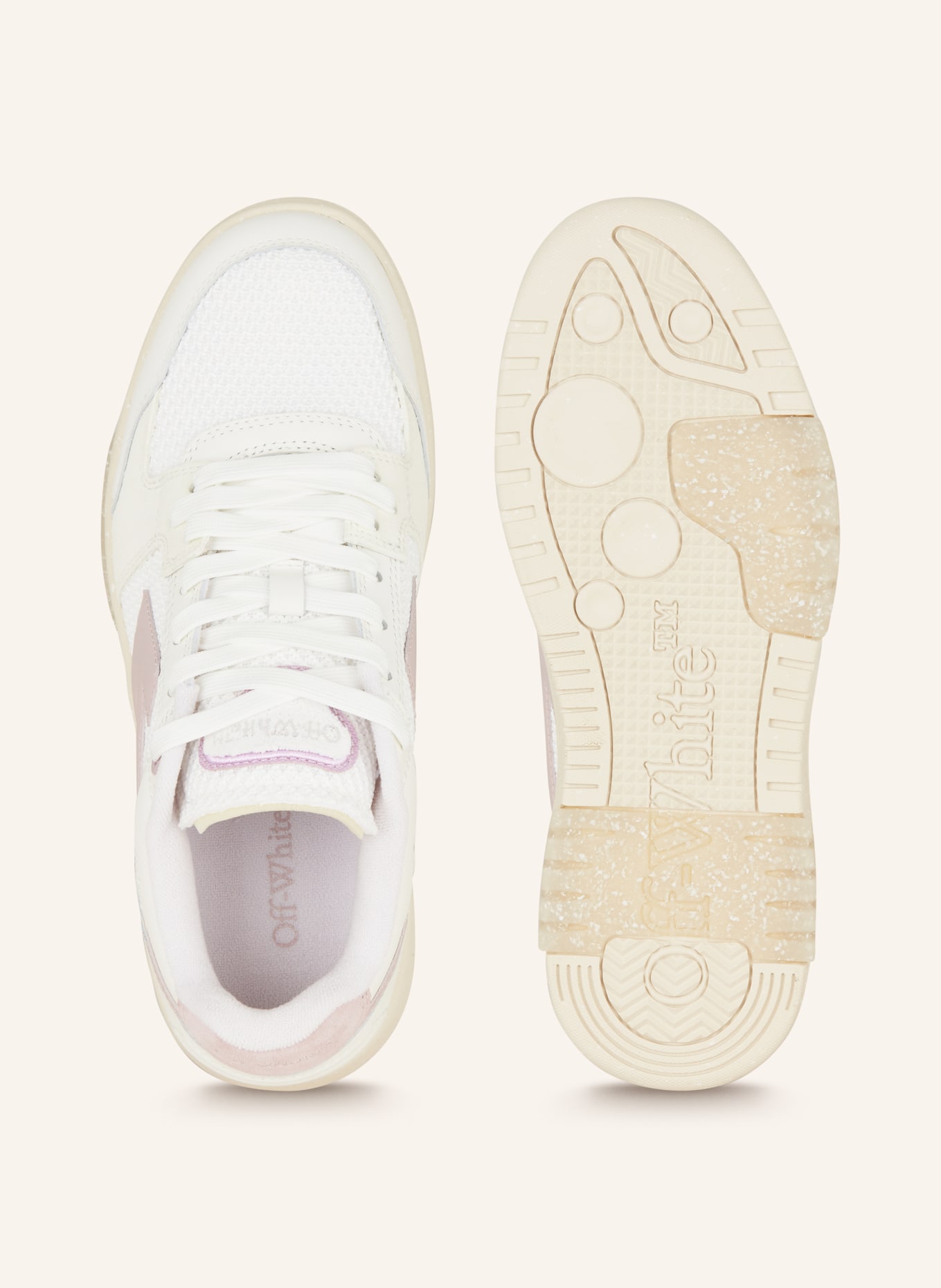 Off-White Sneaker SLIM OUT OF OFFICE, Farbe: WEISS/ HELLLILA (Bild 5)
