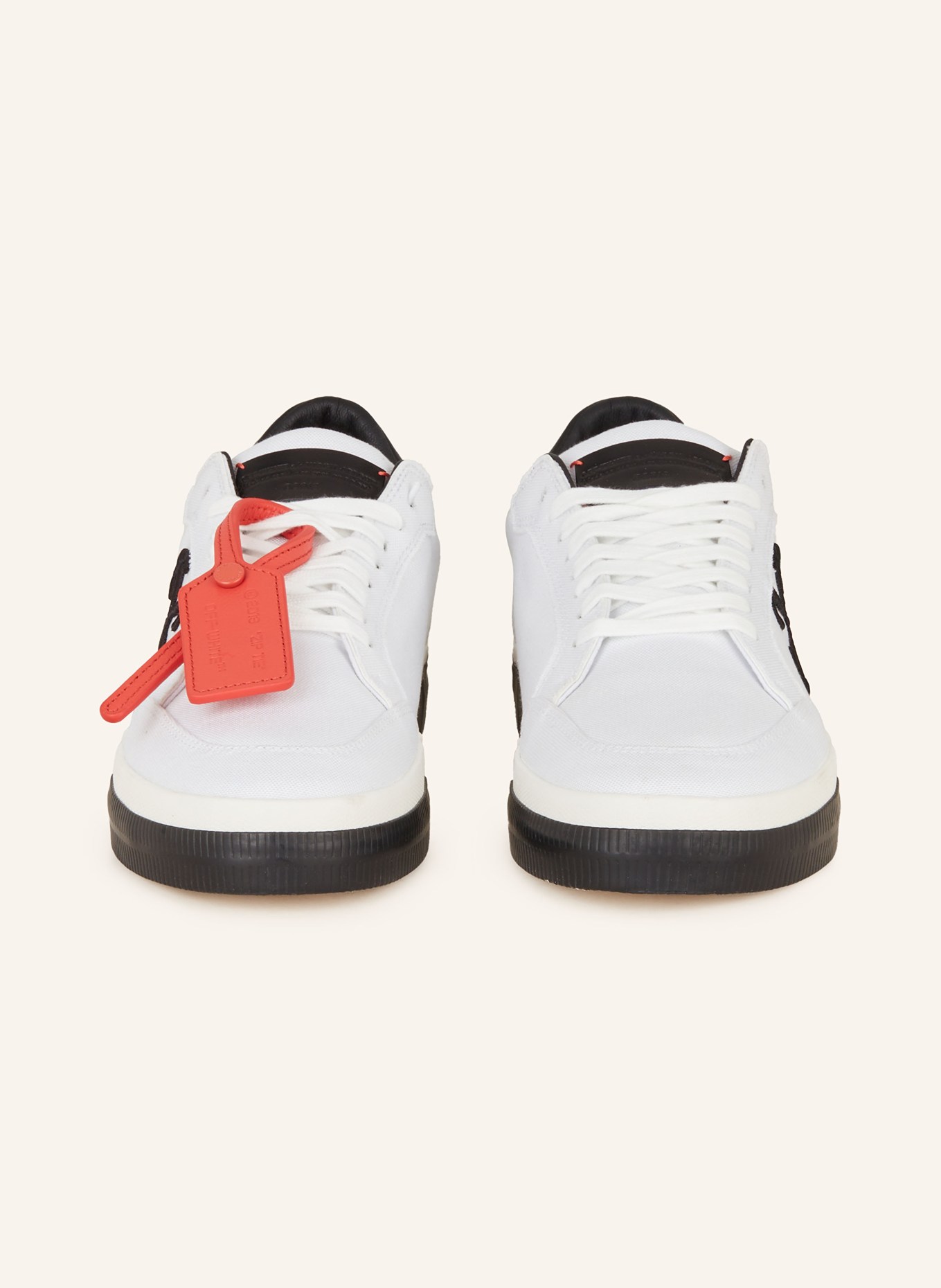 Off-White Sneakersy NEW LOW VULCANIZED, Kolor: BIAŁY/ CZARNY (Obrazek 3)