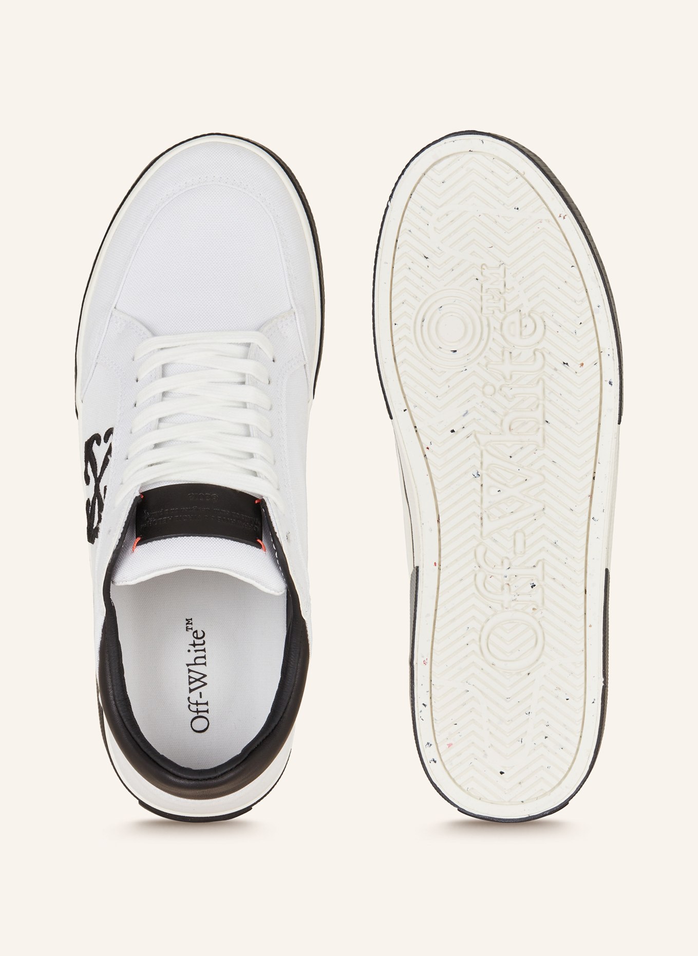 Off-White Sneaker NEW LOW VULCANIZED, Farbe: WEISS/ SCHWARZ (Bild 5)
