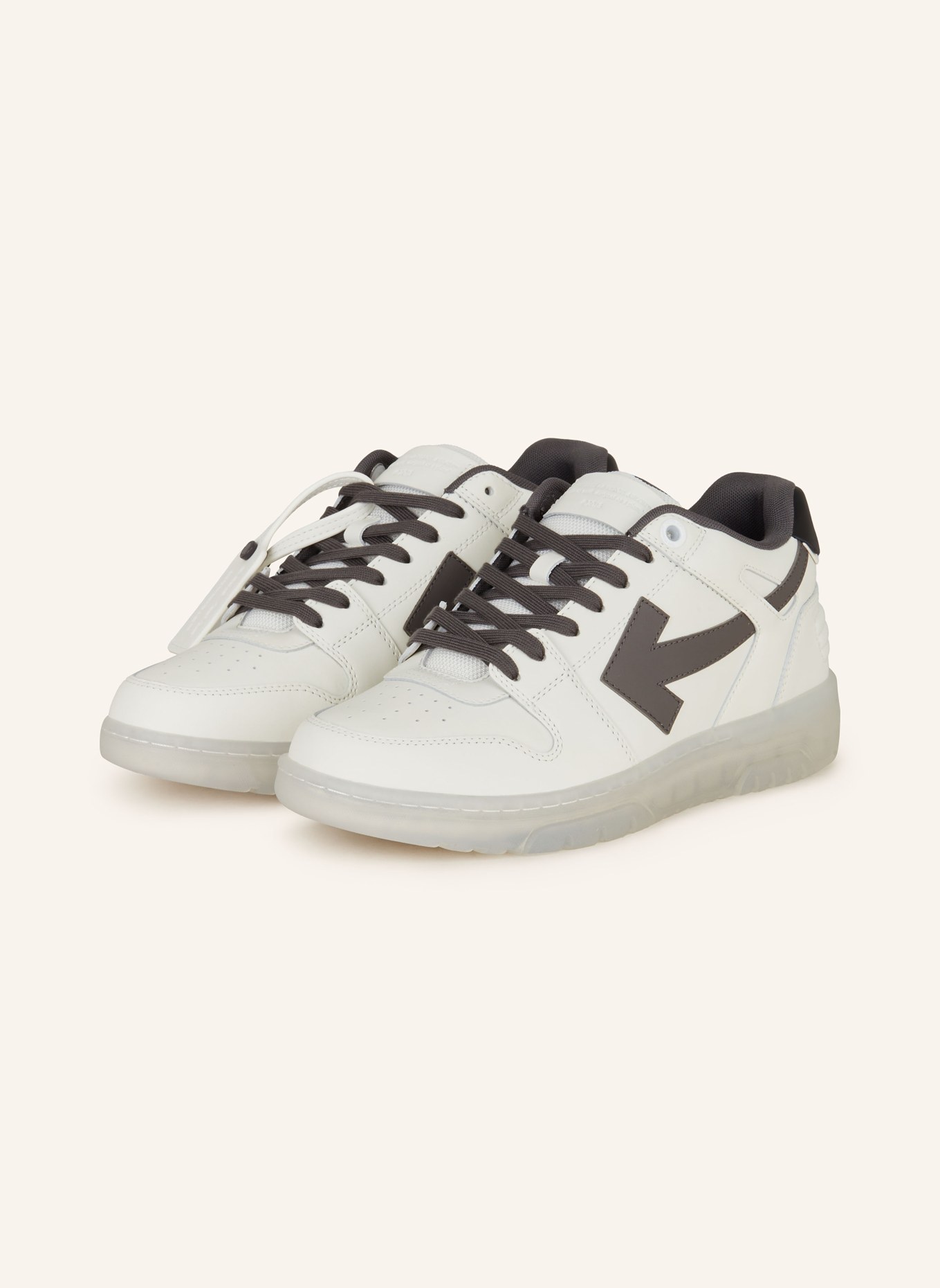 Off-White Sneakers OUT OF OFFICE, Color: WHITE/ DARK GRAY (Image 1)