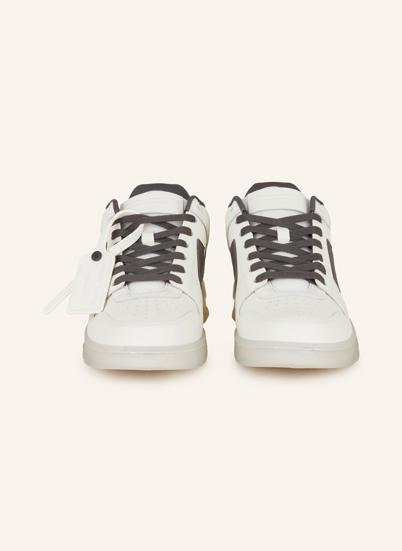 Off-White Sneakersy na platformie OUT OF OFFICE, Kolor: BIAŁY/ CZIEMNOSZARY (Obrazek 3)