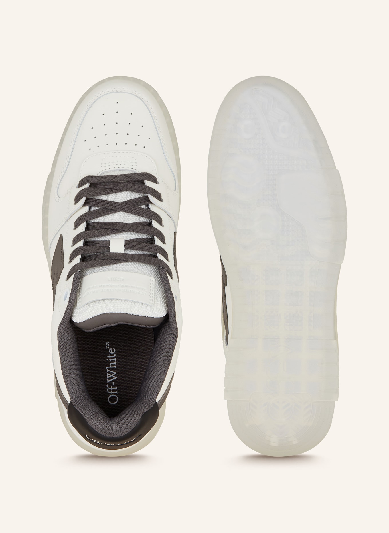 Off-White Sneaker OUT OF OFFICE, Farbe: WEISS/ DUNKELGRAU (Bild 5)