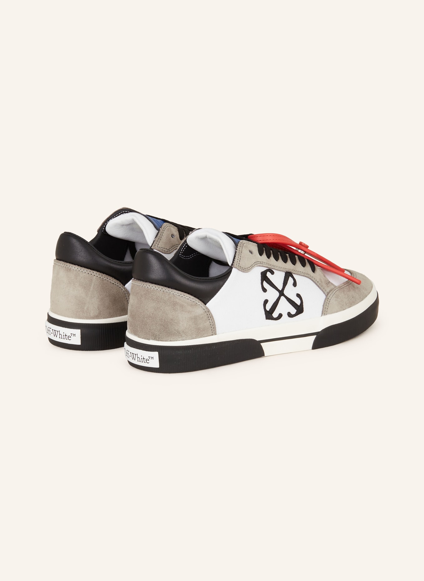 Off-White Sneakers NEW LOW VULCANIZED, Color: WHITE/ GRAY/ BLACK (Image 2)