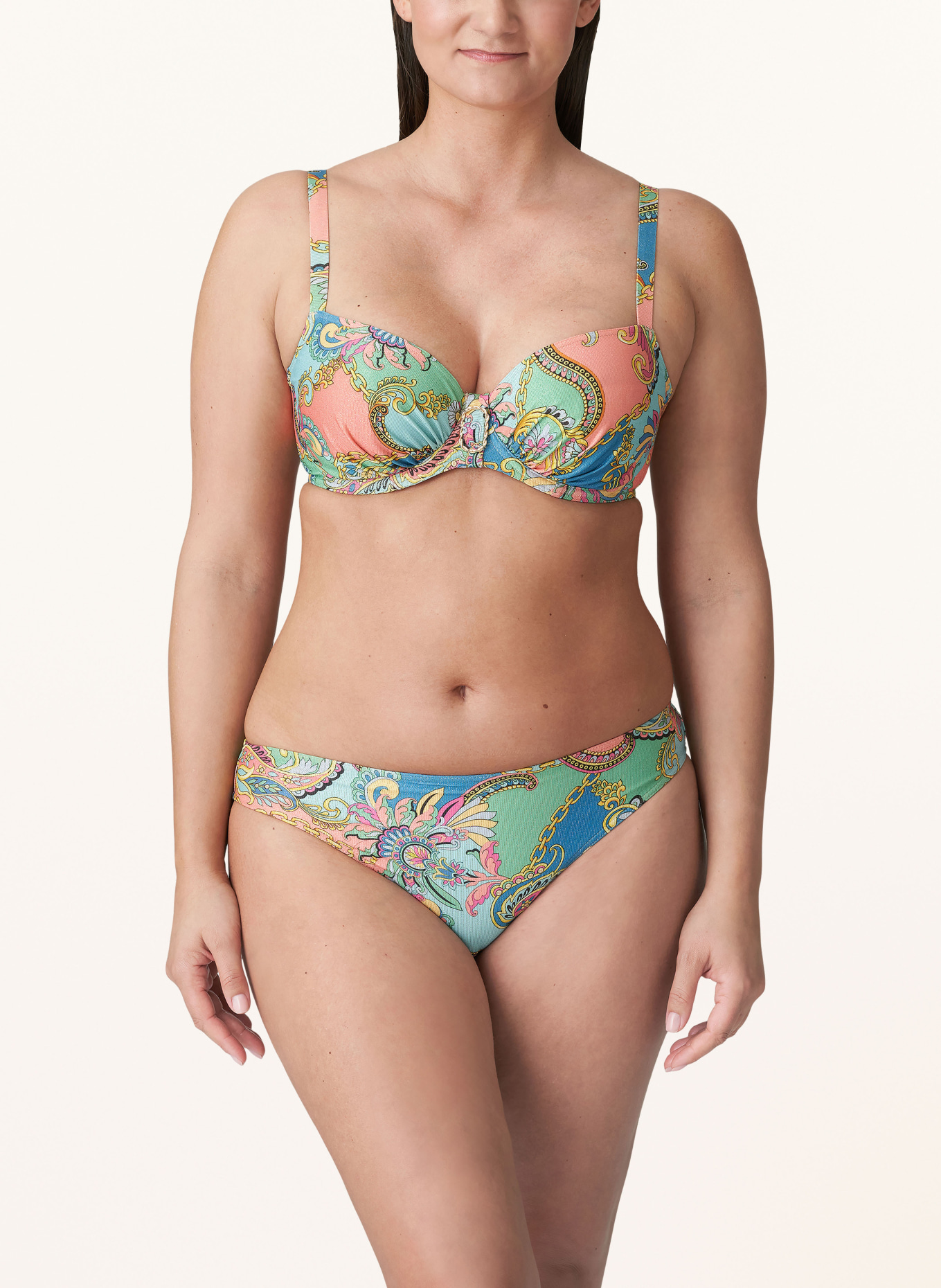 PrimaDonna Basic-Bikini-Hose CELAYA mit Glitzergarn, Farbe: HELLGRÜN/ HELLBLAU/ GELB (Bild 2)