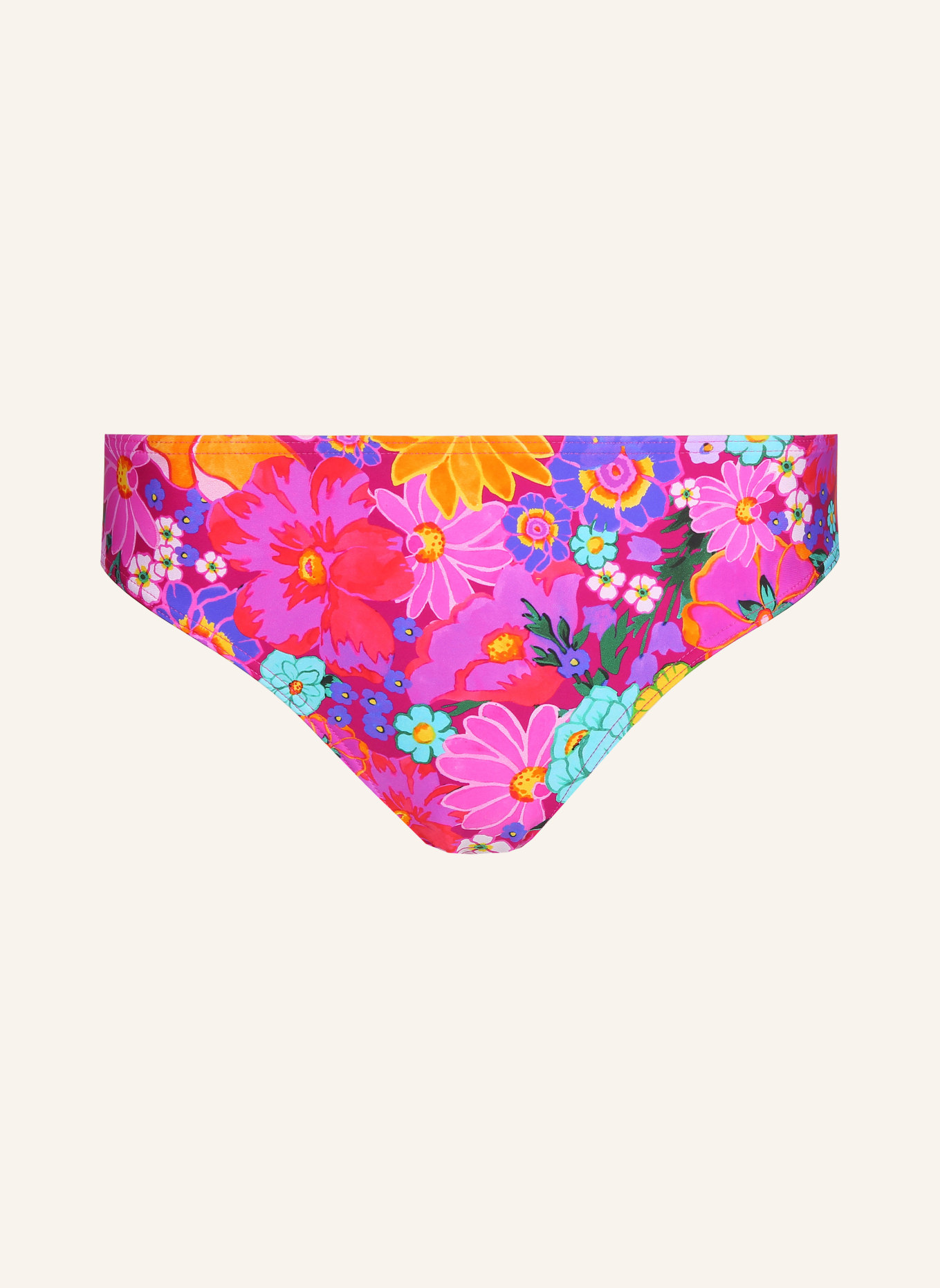 PrimaDonna Basic bikini bottoms NAJAC, Color: PINK/ TURQUOISE/ GREEN (Image 1)