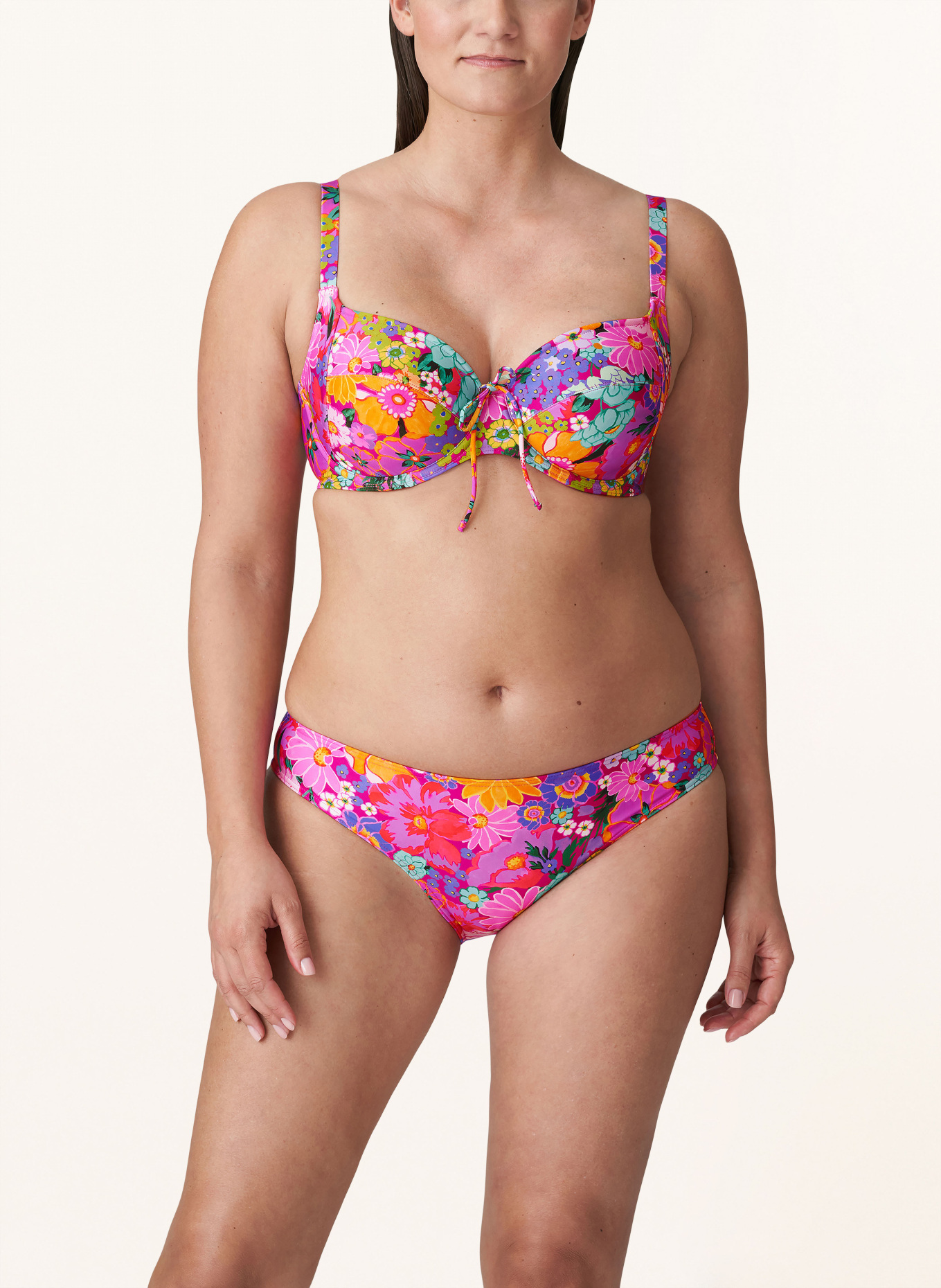 PrimaDonna Basic bikini bottoms NAJAC, Color: PINK/ TURQUOISE/ GREEN (Image 2)