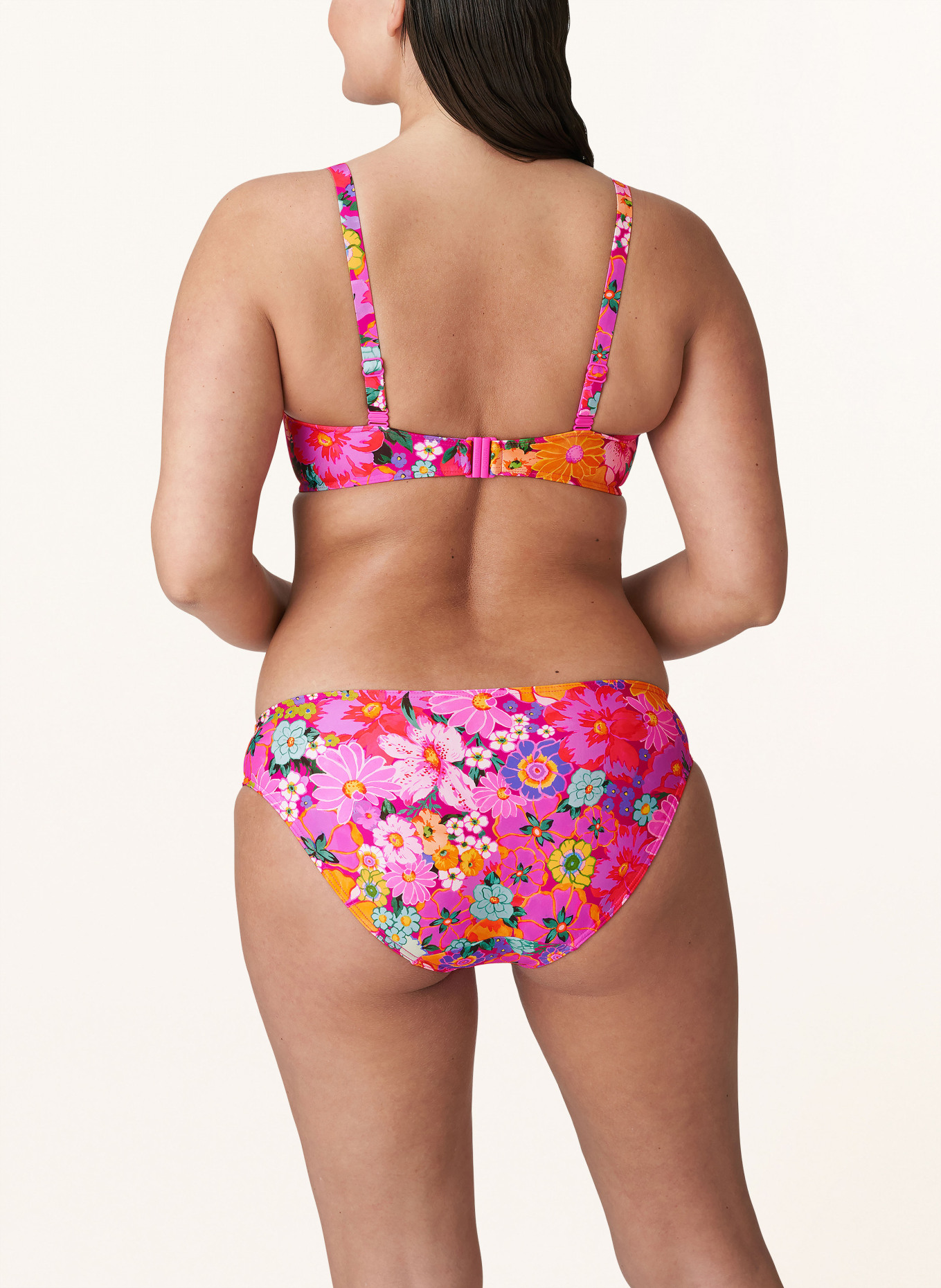 PrimaDonna Basic bikini bottoms NAJAC, Color: PINK/ TURQUOISE/ GREEN (Image 3)